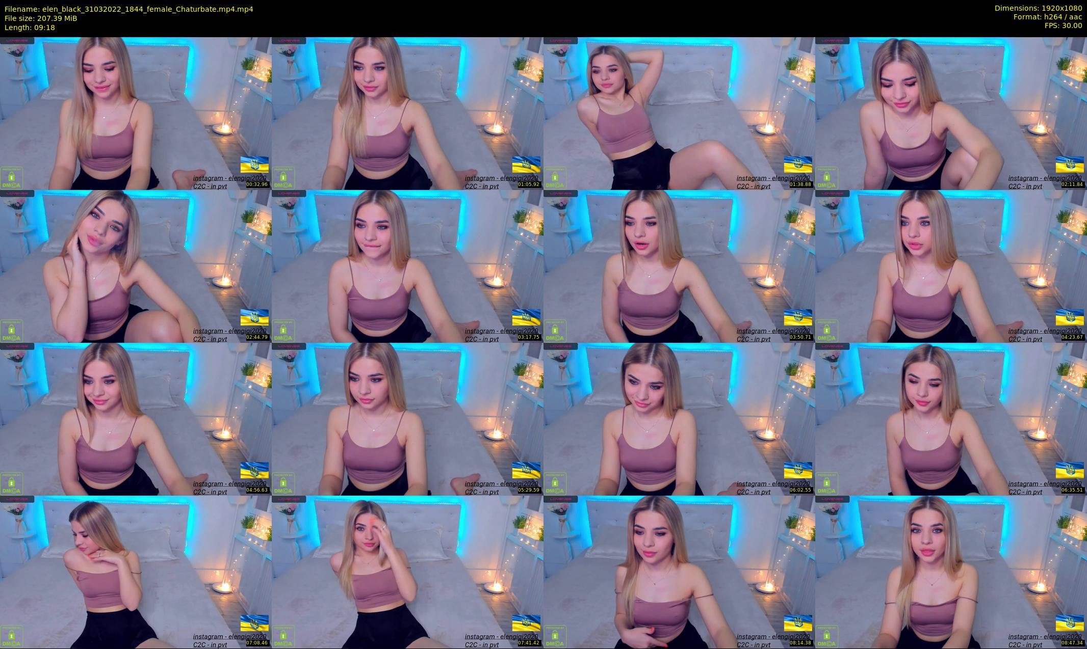 elen_black — 10 minute Chaturbate female cam show recording, 1080p, Mar 31, 2022