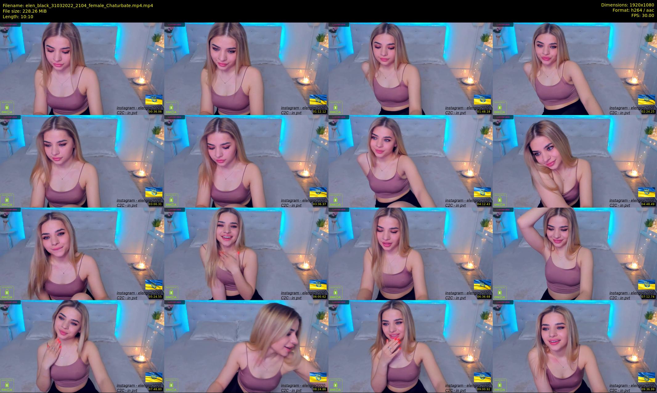 elen_black — 11 minute Chaturbate female cam show recording, 1080p, Mar 31, 2022