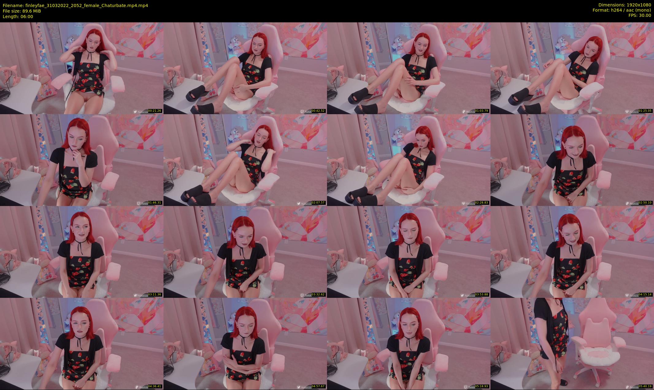 finleyfae — 6 minute Chaturbate female cam show recording, 1080p, Mar 31, 2022