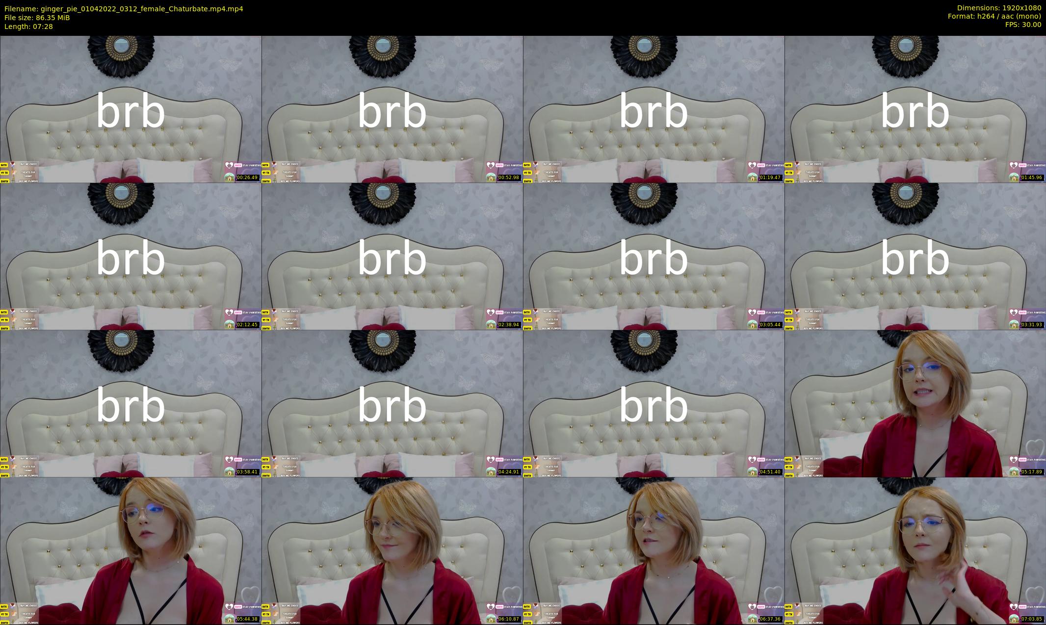 ginger_pie — 8 minute Chaturbate female cam show recording, 1080p, Apr 1, 2022