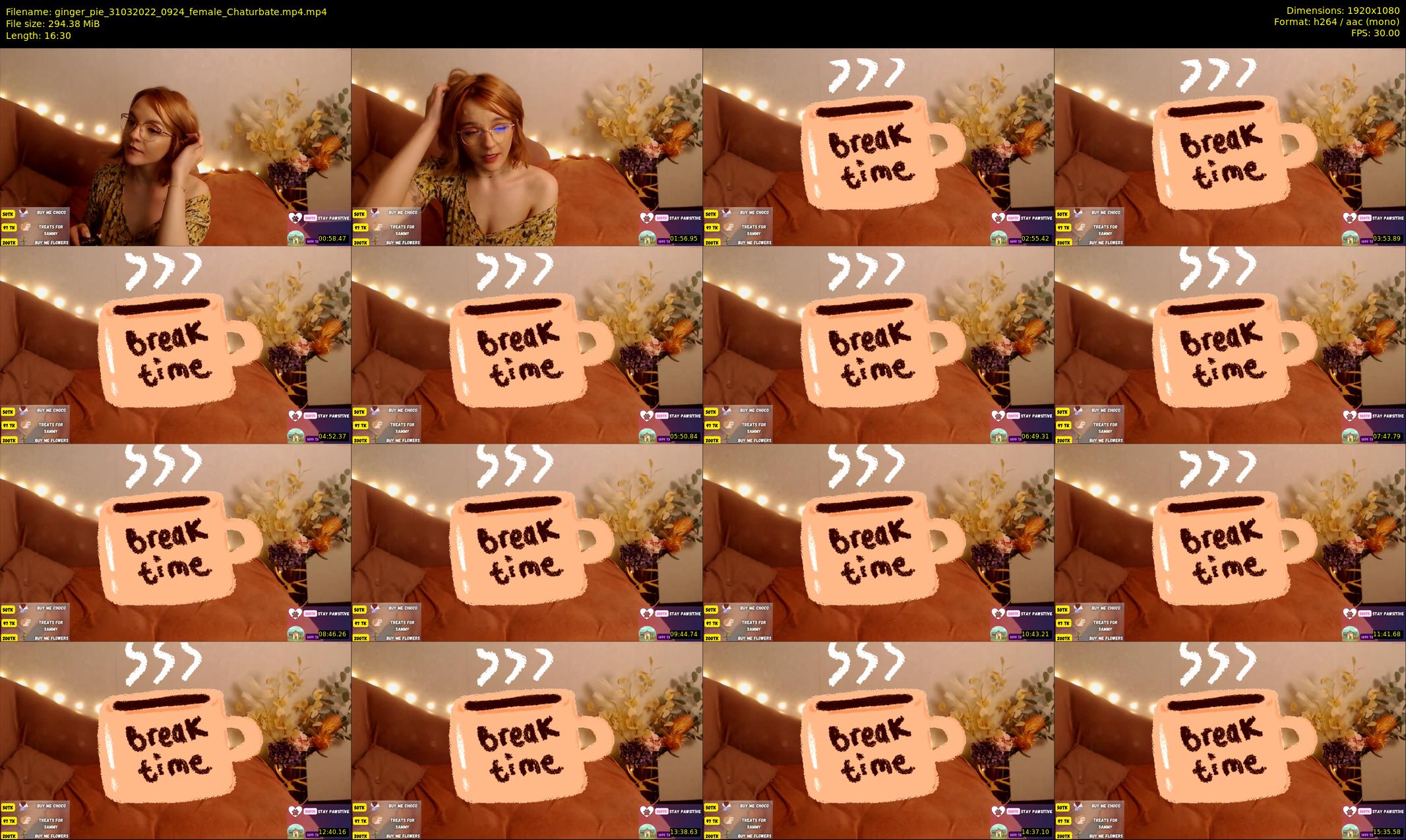ginger_pie — 17 minute Chaturbate female cam show recording, 1080p, Mar 31, 2022