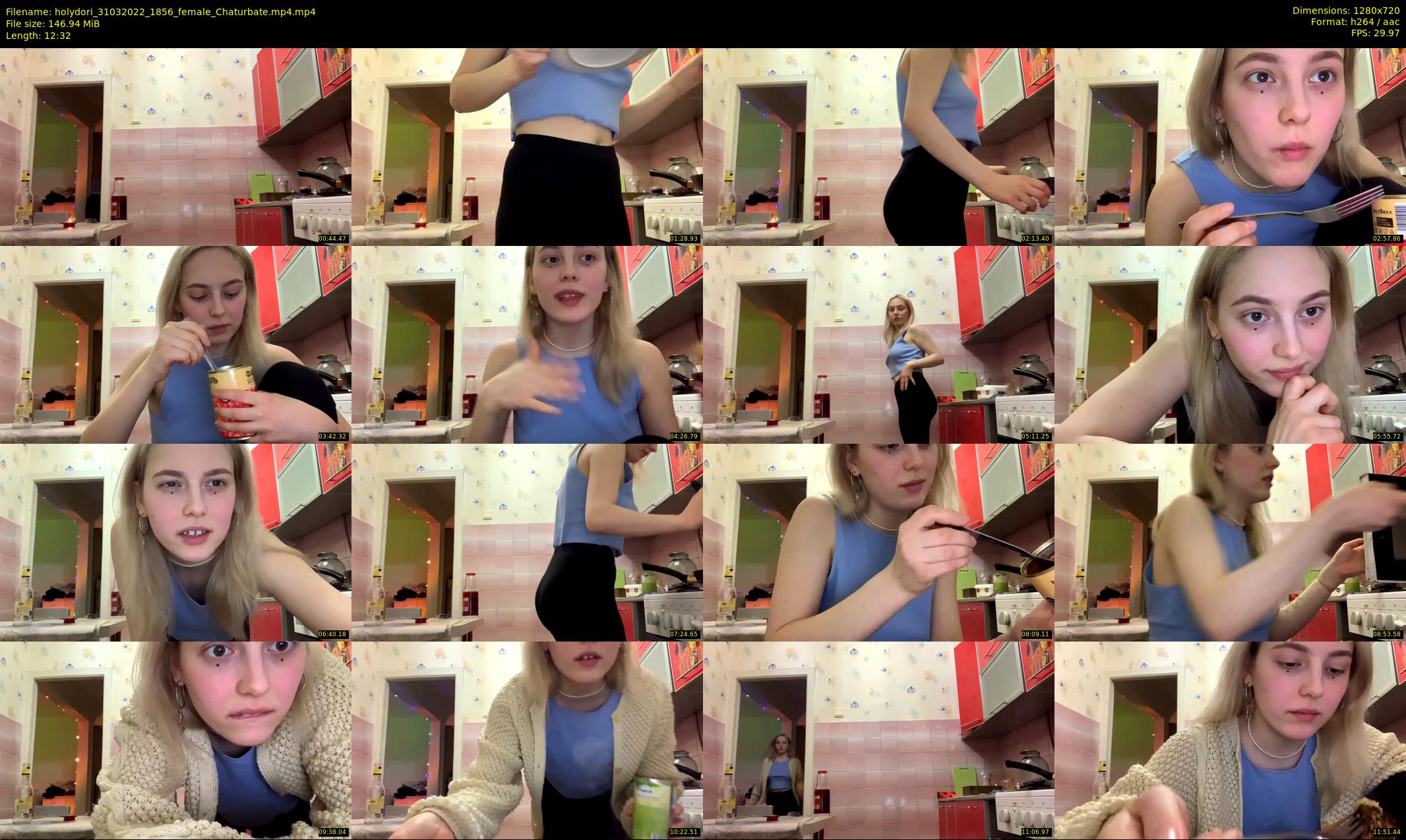 holydori — 13 minute Chaturbate female cam show recording, 720p, Mar 31, 2022