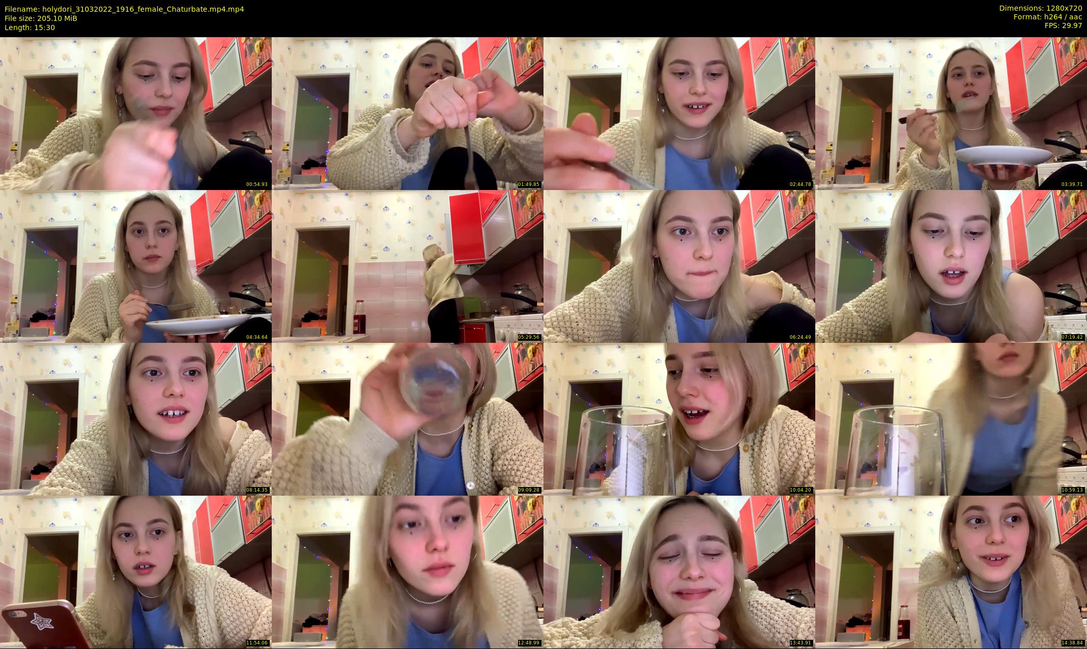 holydori — 16 minute Chaturbate female cam show recording, 720p, Mar 31, 2022