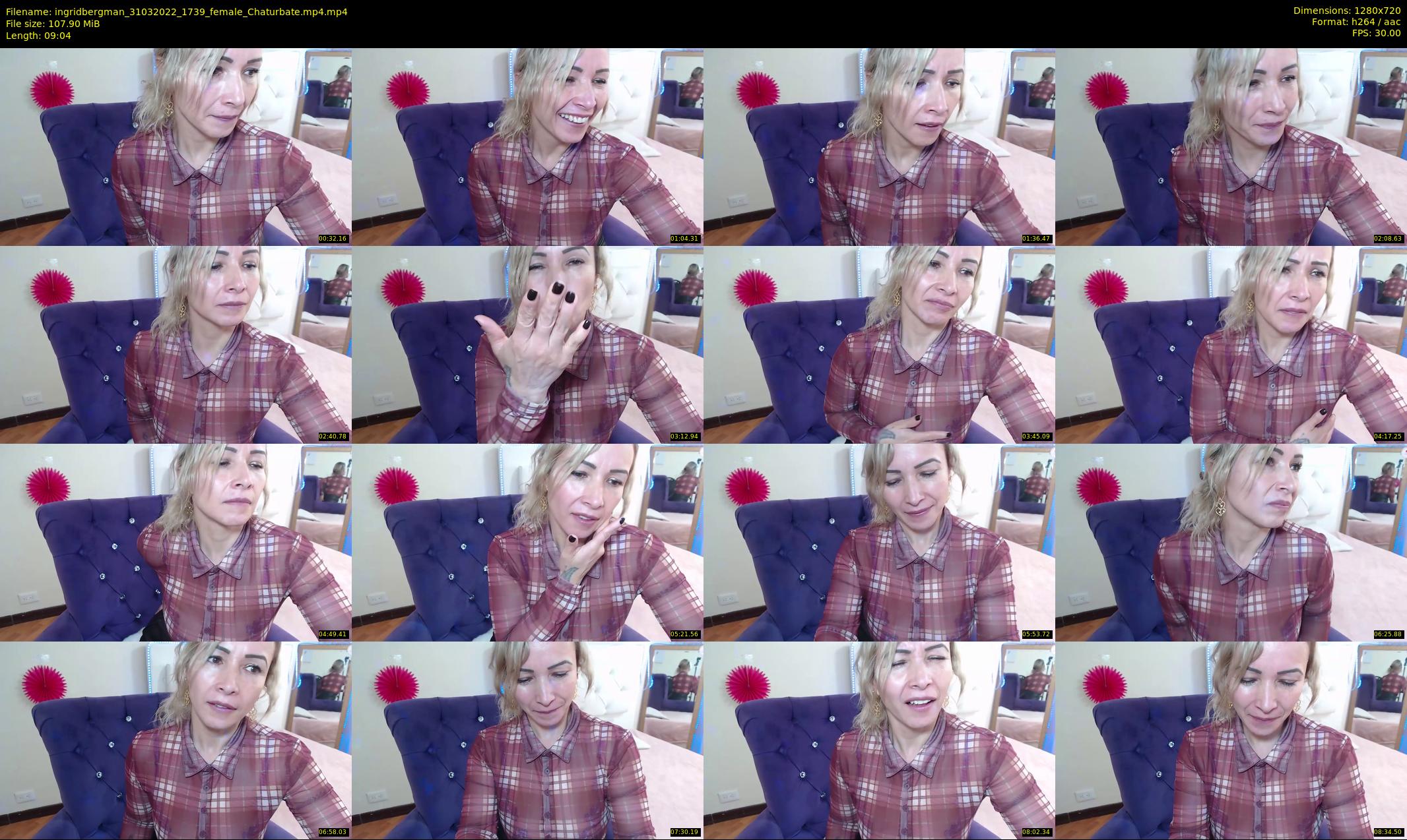ingridbergman — 10 minute Chaturbate female cam show recording, 720p, Mar 31, 2022