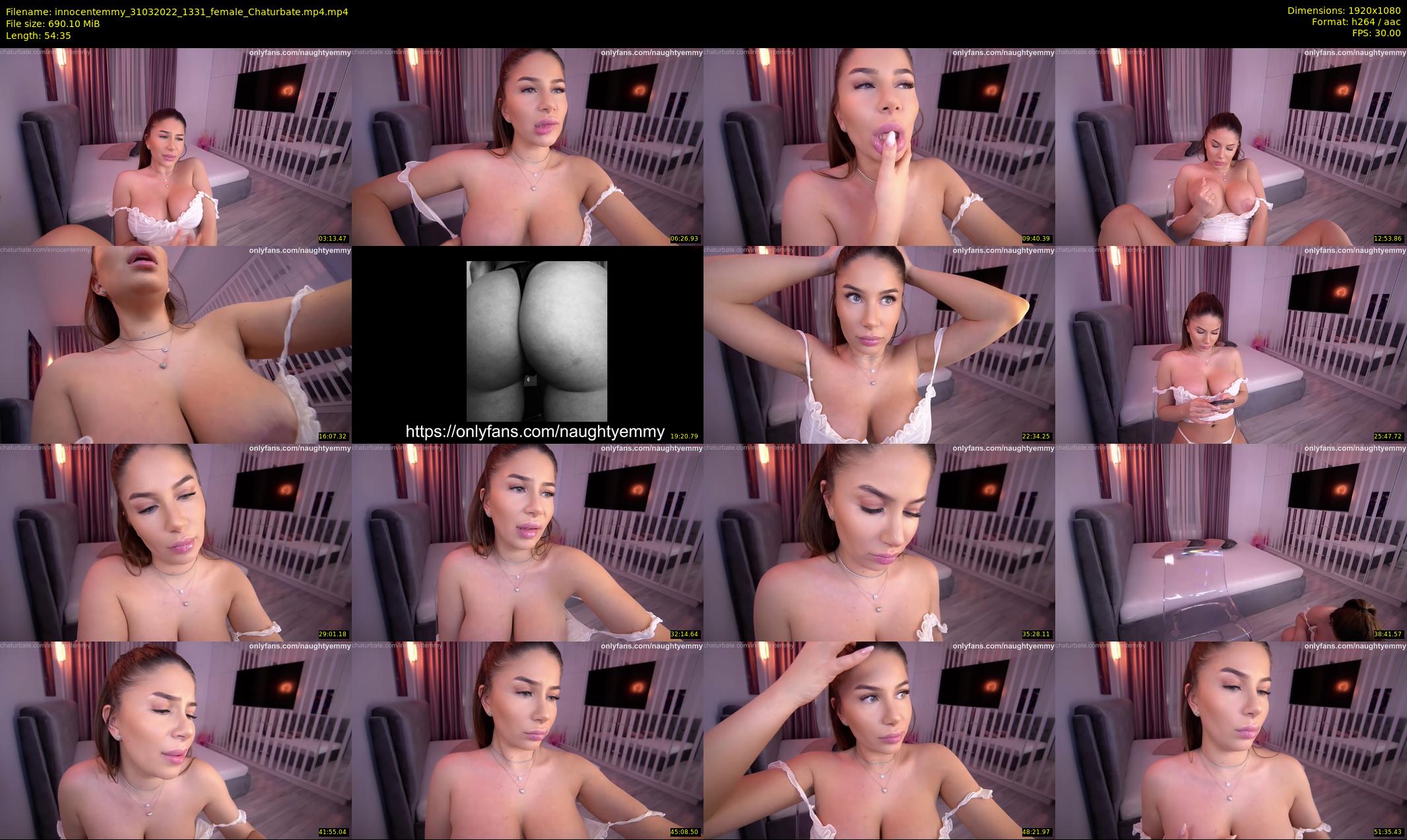 innocentemmy — 55 minute Chaturbate female cam show recording, 1080p, Mar 31, 2022