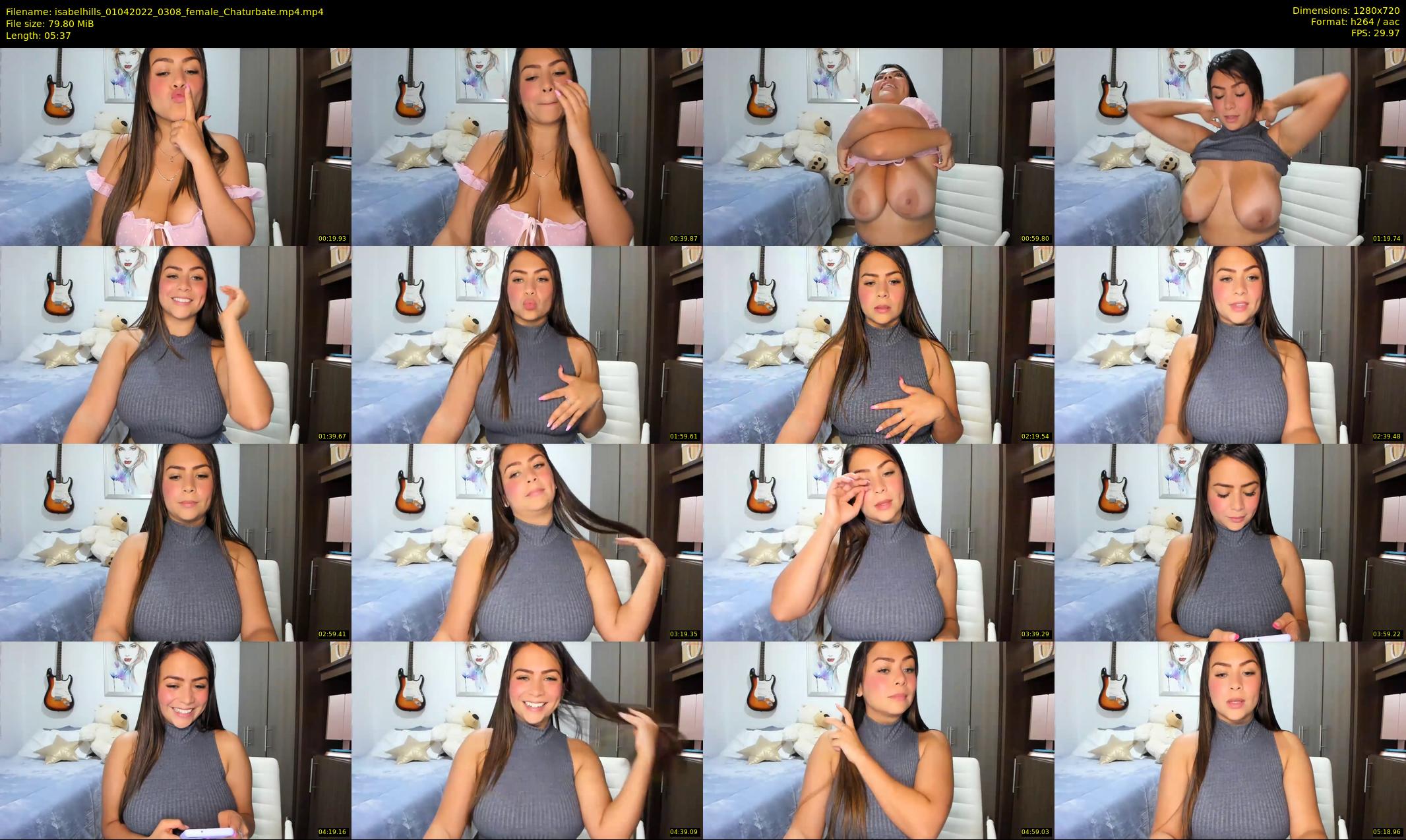 isabelhills — 6 minute Chaturbate female cam show recording, 720p, Apr 1, 2022