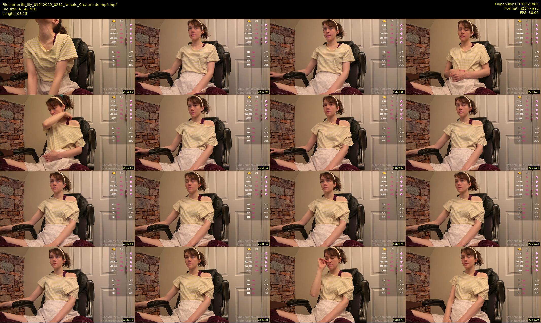 its_lily — 4 minute Chaturbate female cam show recording, 1080p, Apr 1, 2022