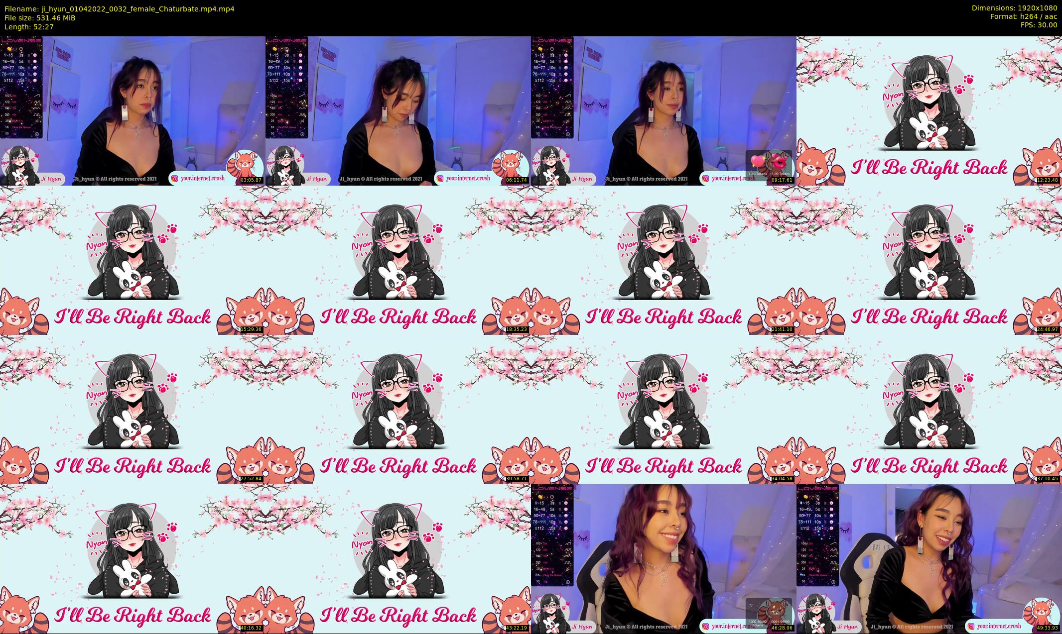 ji_hyun — 53 minute Chaturbate female cam show recording, 1080p, Apr 1, 2022