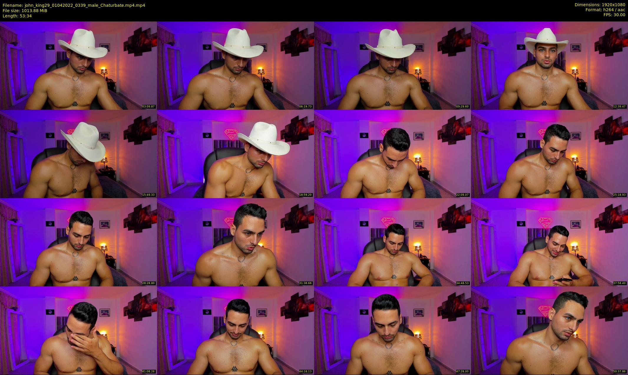 john_king29 — 54 minute Chaturbate male cam show recording, 1080p, Apr 1, 2022