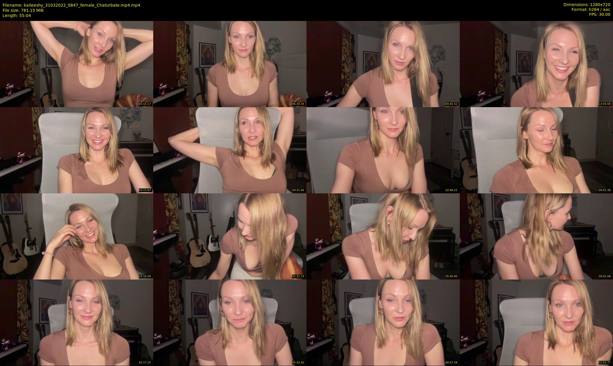 kaileeshy — 56 minute Chaturbate female cam show recording, 720p, Mar 31, 2022