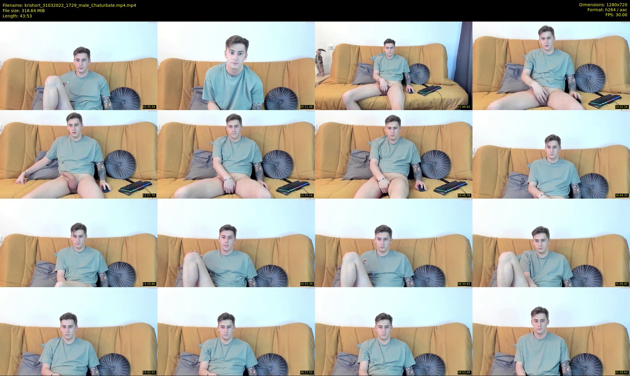 krishort — 44 minute Chaturbate male cam show recording, 720p, Mar 31, 2022