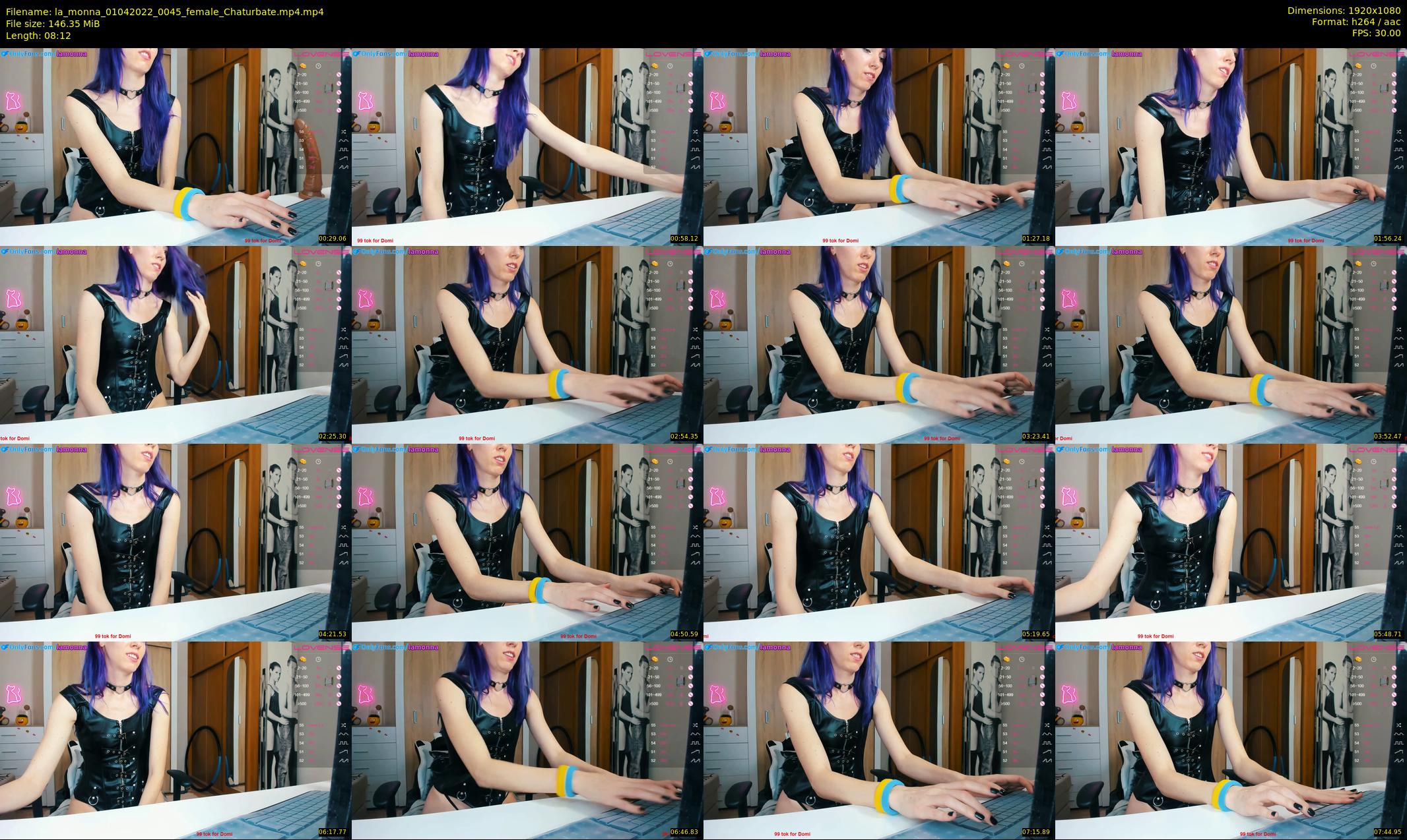 la_monna — 9 minute Chaturbate female cam show recording, 1080p, Apr 1, 2022