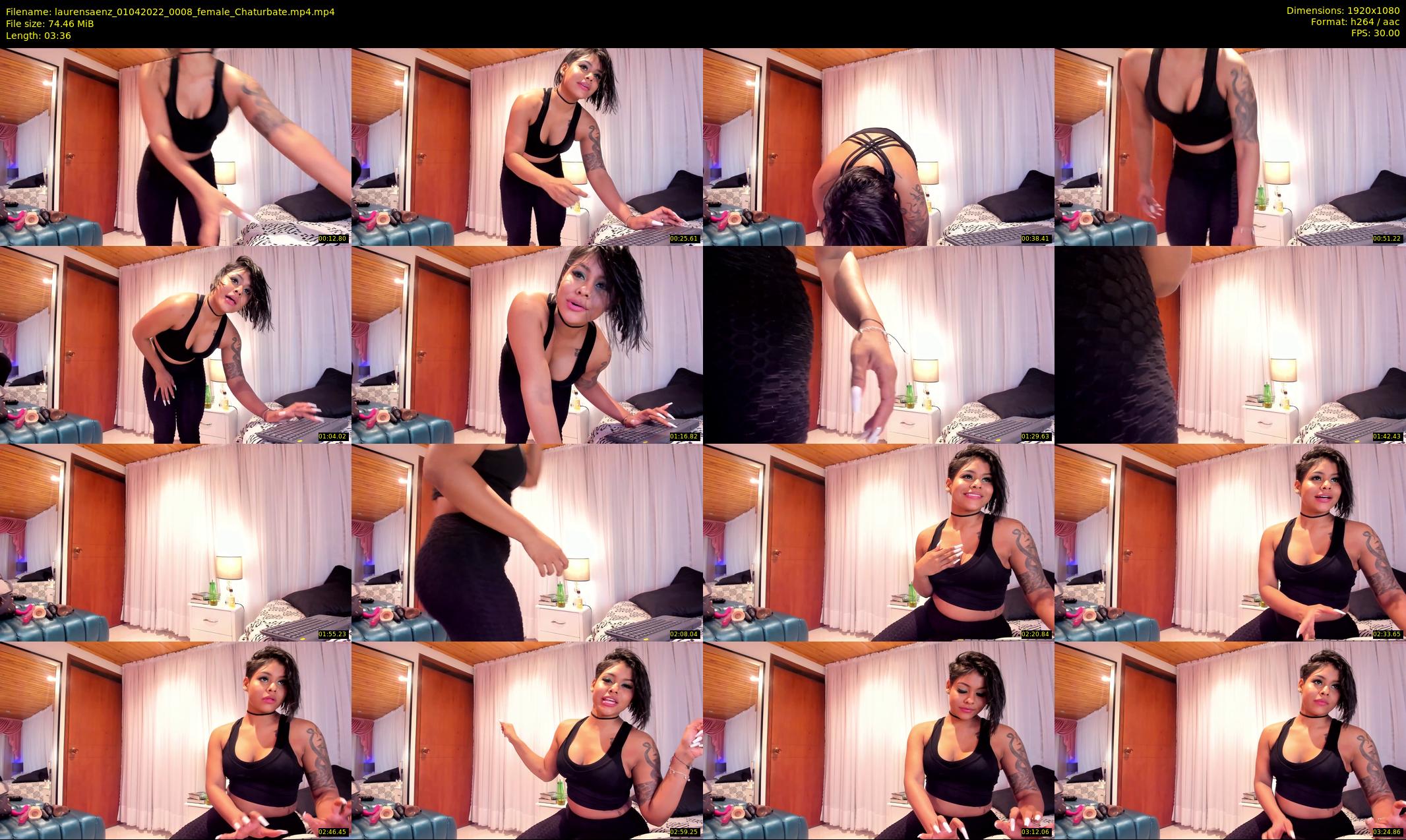 laurensaenz — 4 minute Chaturbate female cam show recording, 1080p, Apr 1, 2022