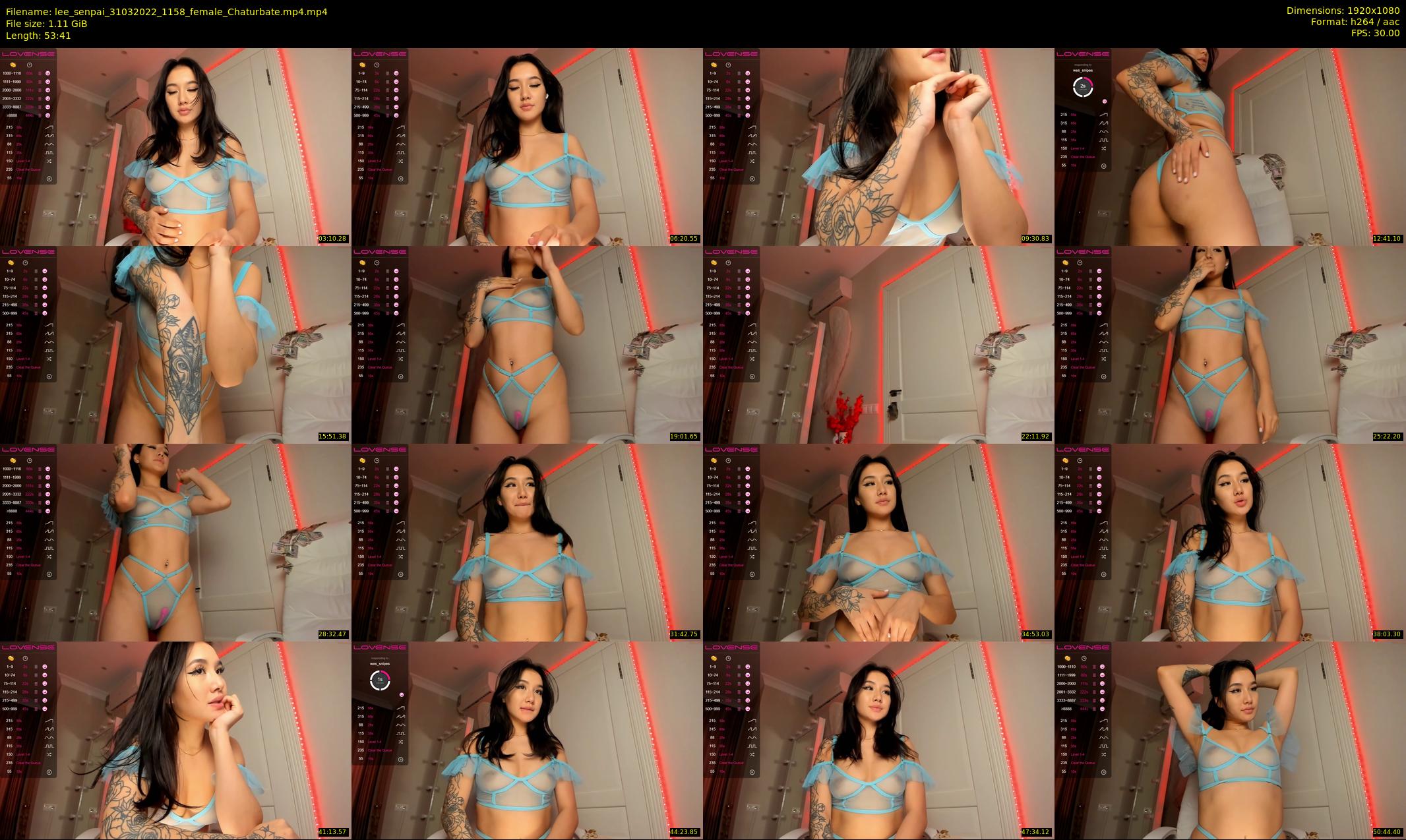 lee_senpai — 54 minute Chaturbate female cam show recording, 1080p, Mar 31, 2022