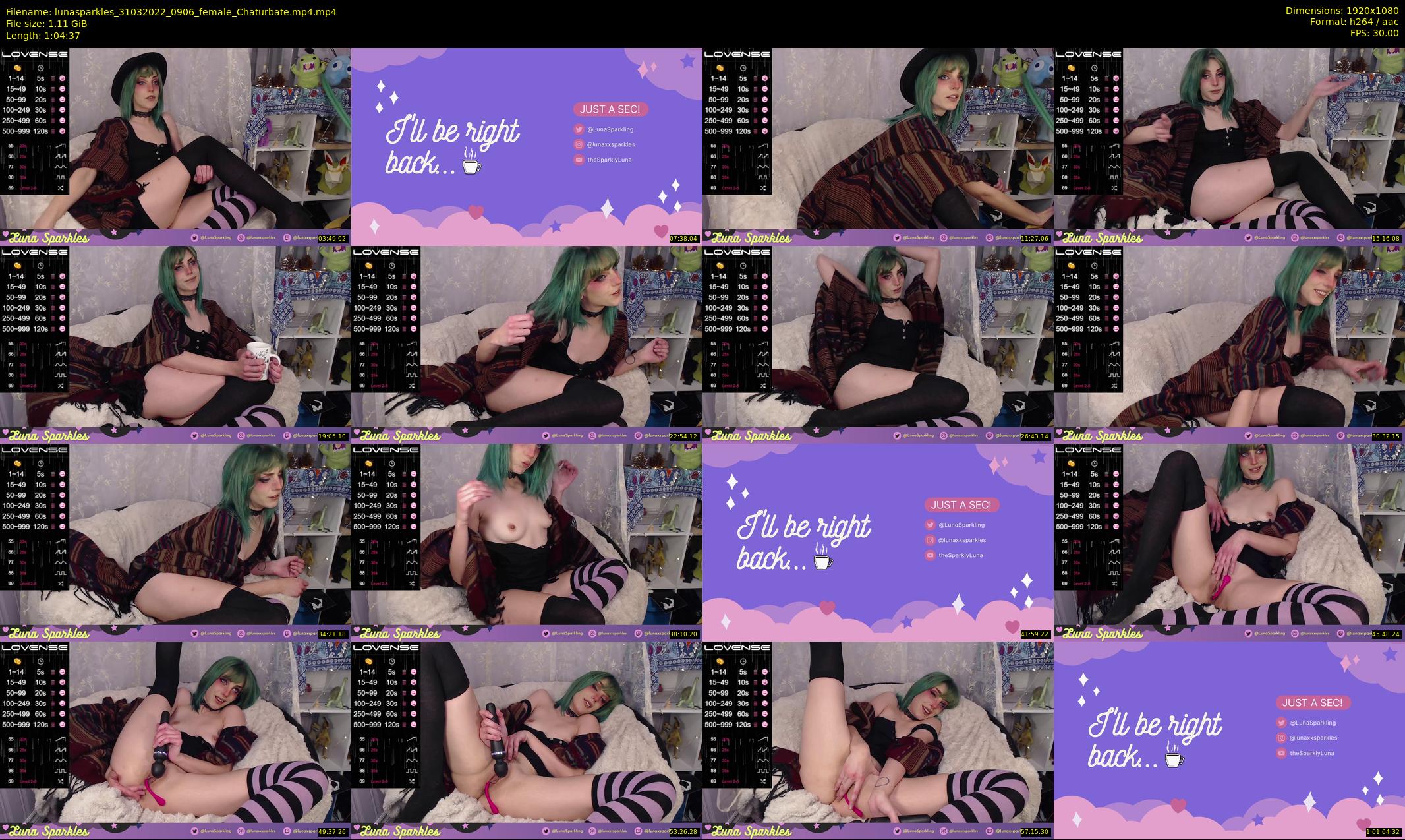 lunasparkles — 65 minute Chaturbate female cam show recording, 1080p, Mar 31, 2022