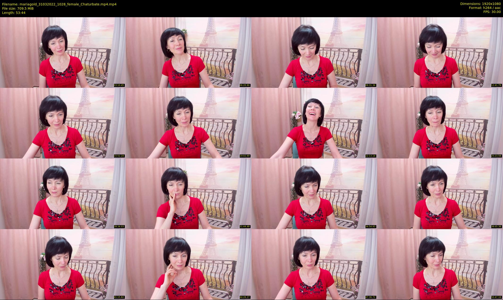 mariagold — 54 minute Chaturbate female cam show recording, 1080p, Mar 31, 2022