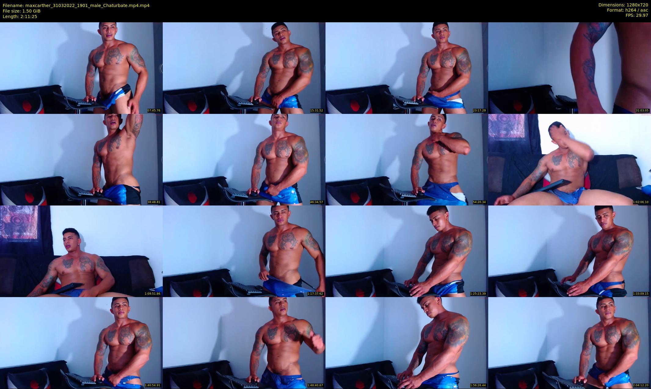 maxcarther — 132 minute Chaturbate male cam show recording, 720p, Mar 31, 2022