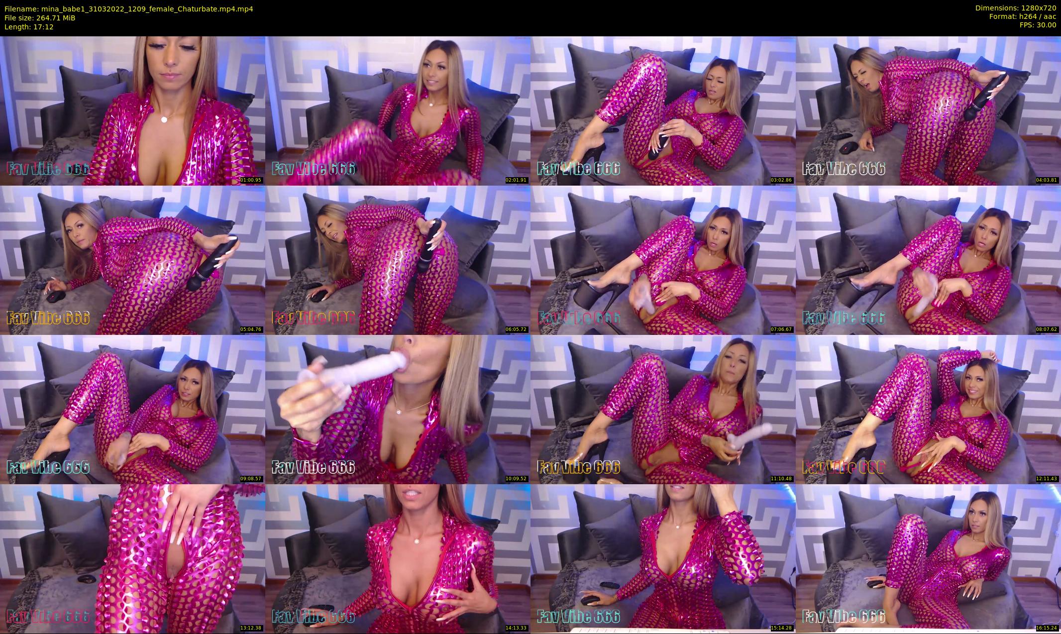 mina_babe1 — 18 minute Chaturbate female cam show recording, 720p, Mar 31, 2022