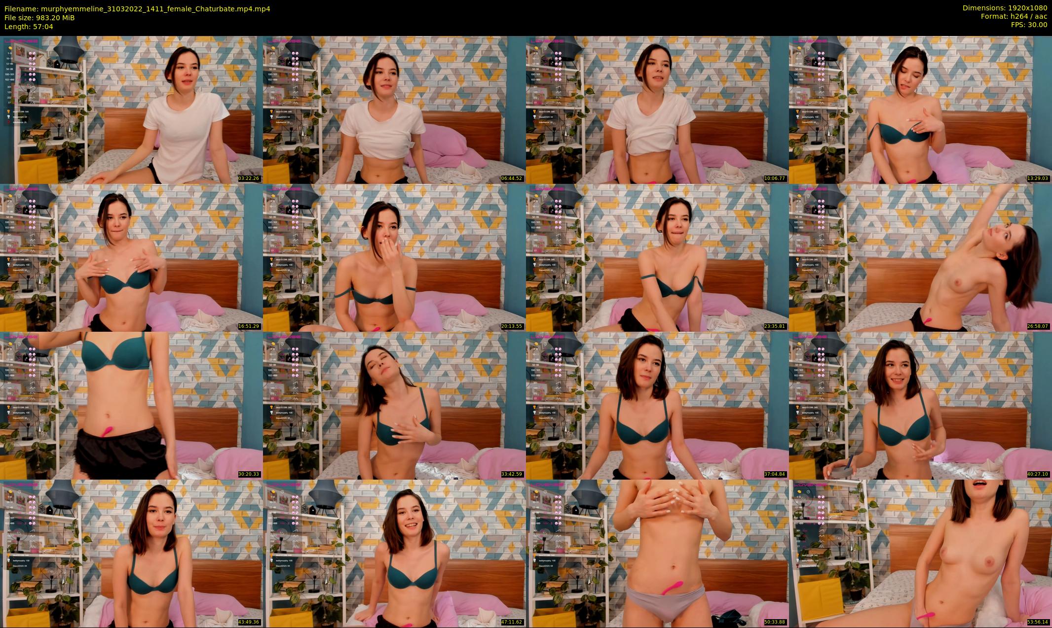 murphyemmeline — 58 minute Chaturbate female cam show recording, 1080p, Mar 31, 2022