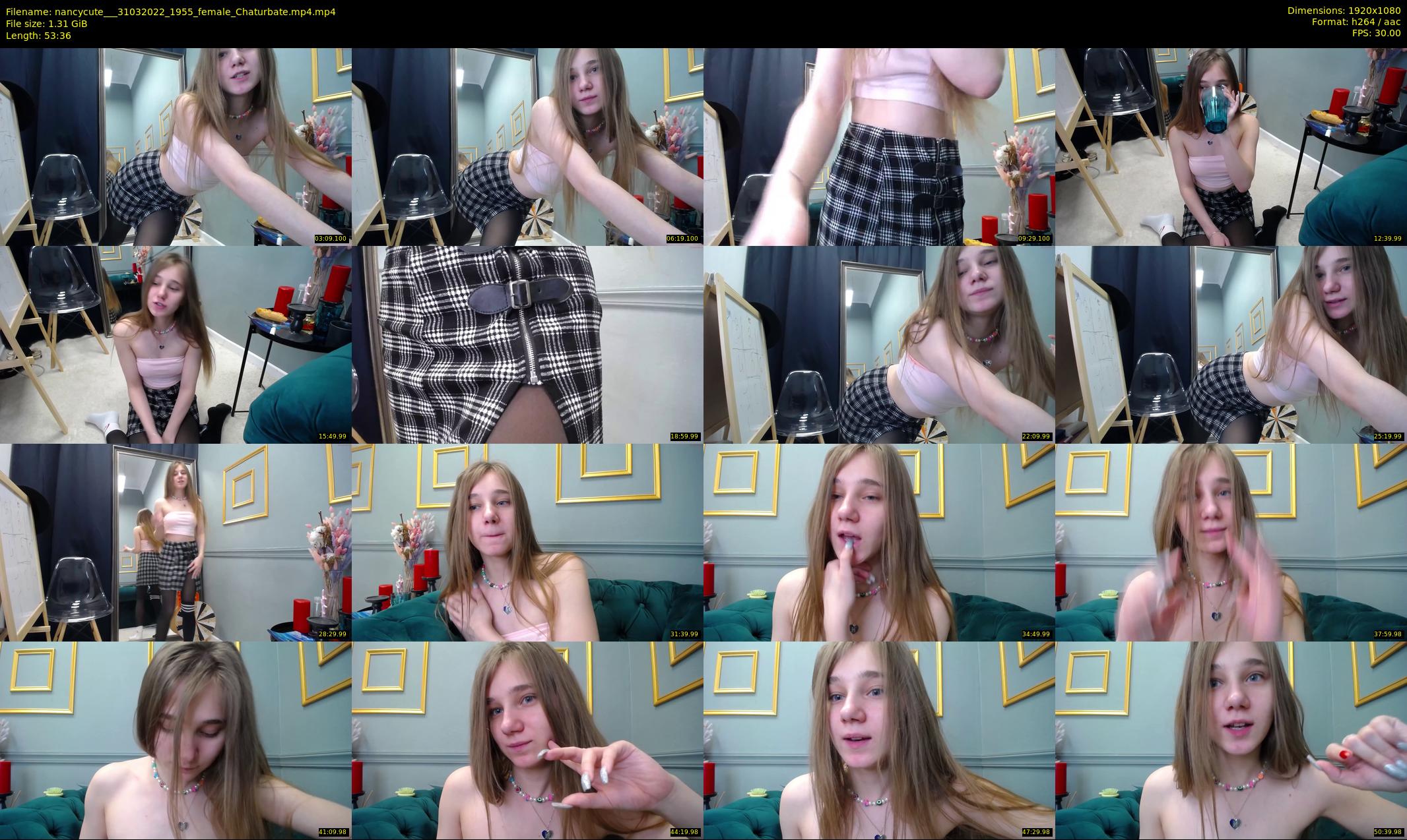 nancycute__ — 54 minute Chaturbate female cam show recording, 1080p, Mar 31, 2022