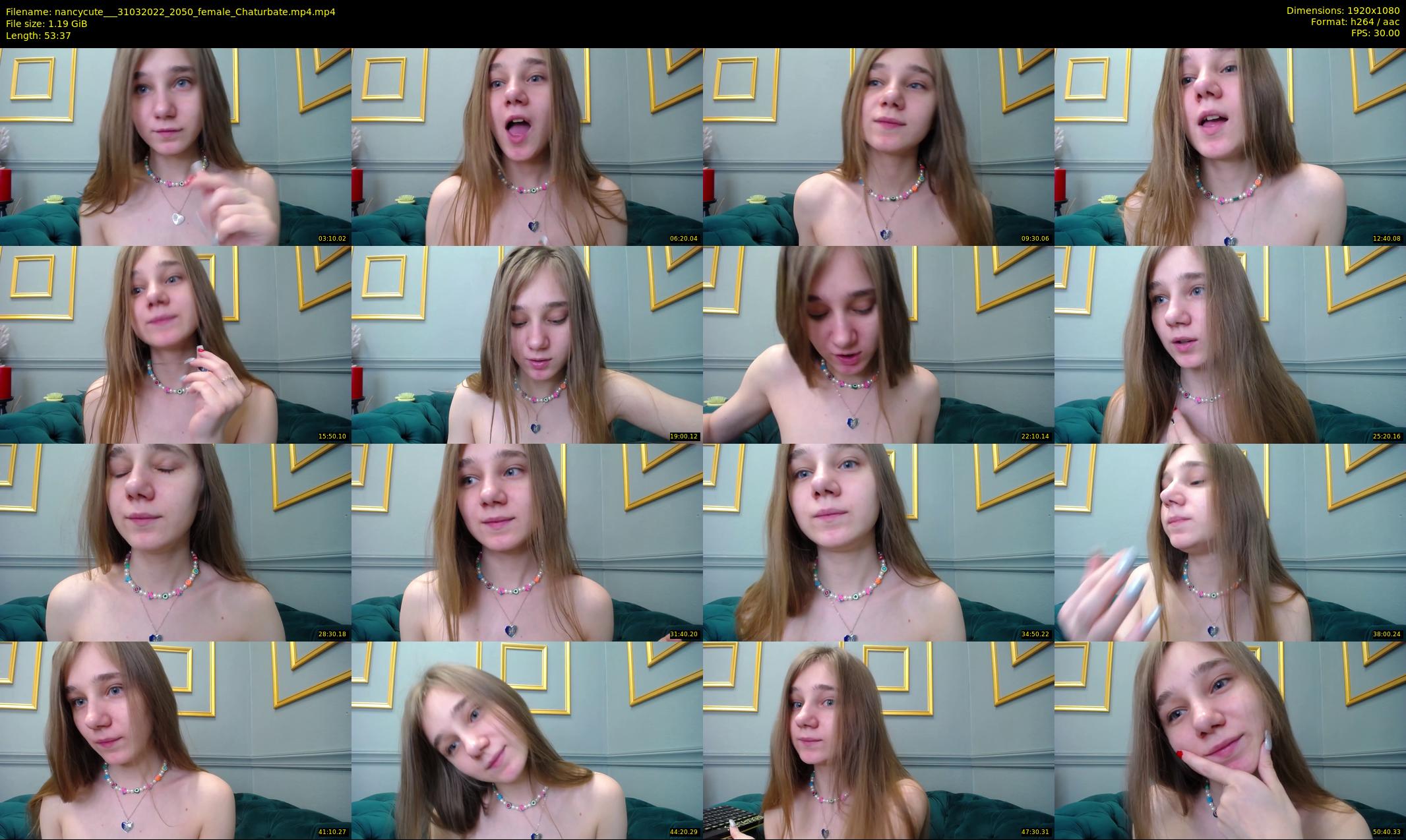 nancycute__ — 54 minute Chaturbate female cam show recording, 1080p, Mar 31, 2022