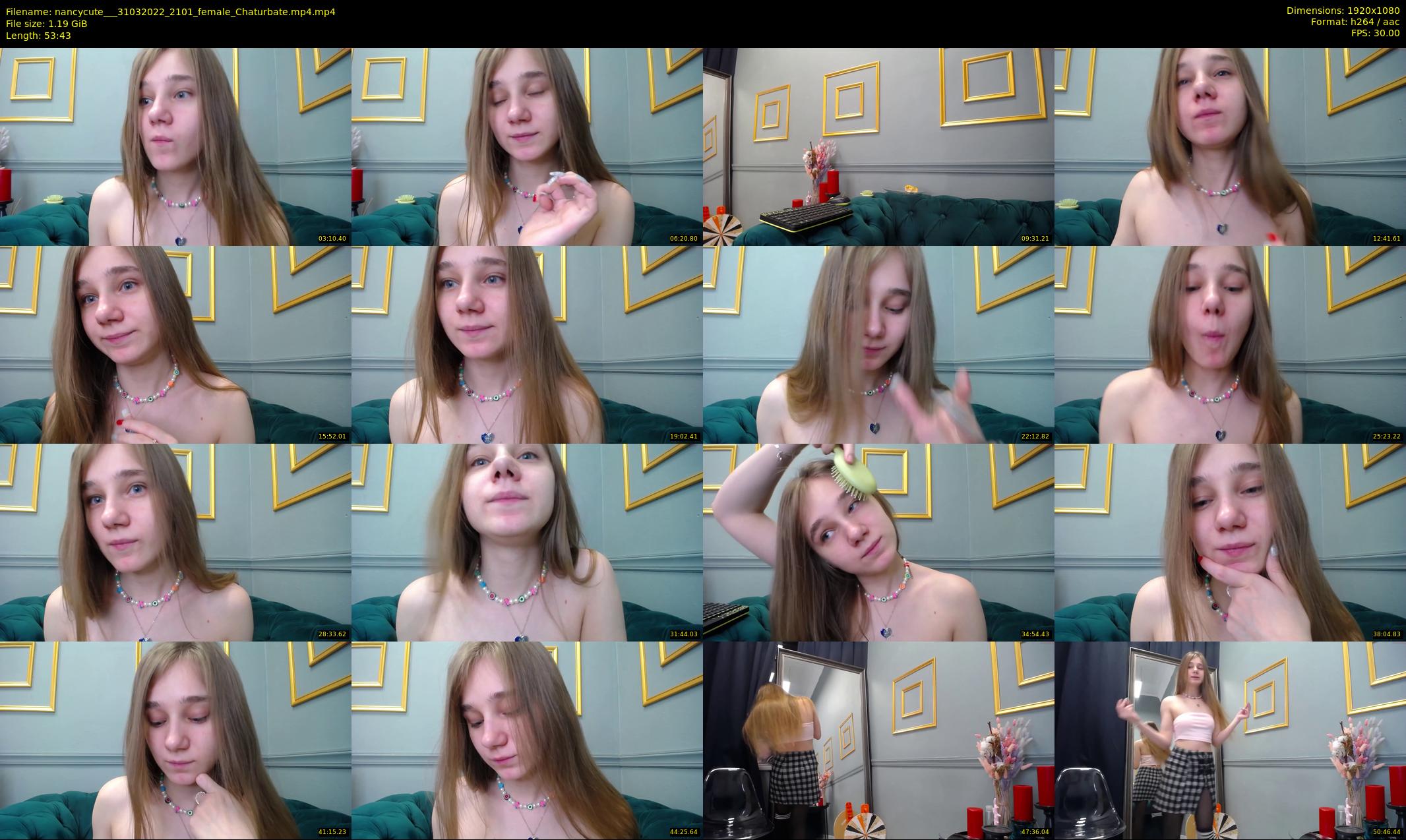 nancycute__ — 54 minute Chaturbate female cam show recording, 1080p, Mar 31, 2022