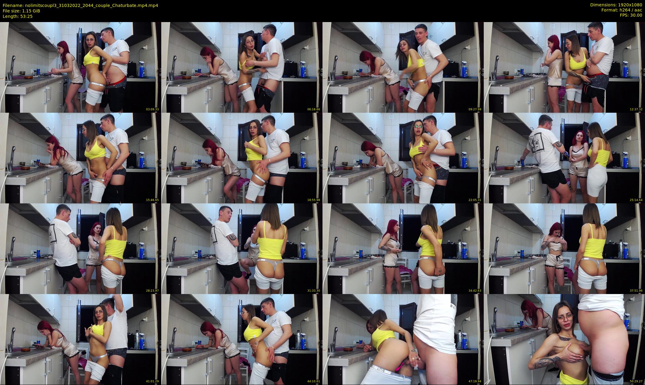 nolimitscoupl3 — 54 minute Chaturbate couple cam show recording, 1080p, Mar 31, 2022
