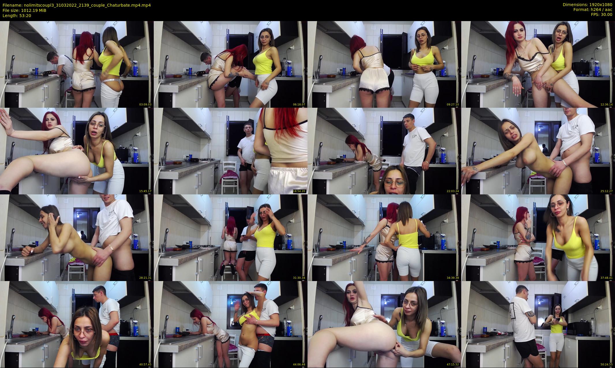 nolimitscoupl3 — 54 minute Chaturbate couple cam show recording, 1080p, Mar 31, 2022