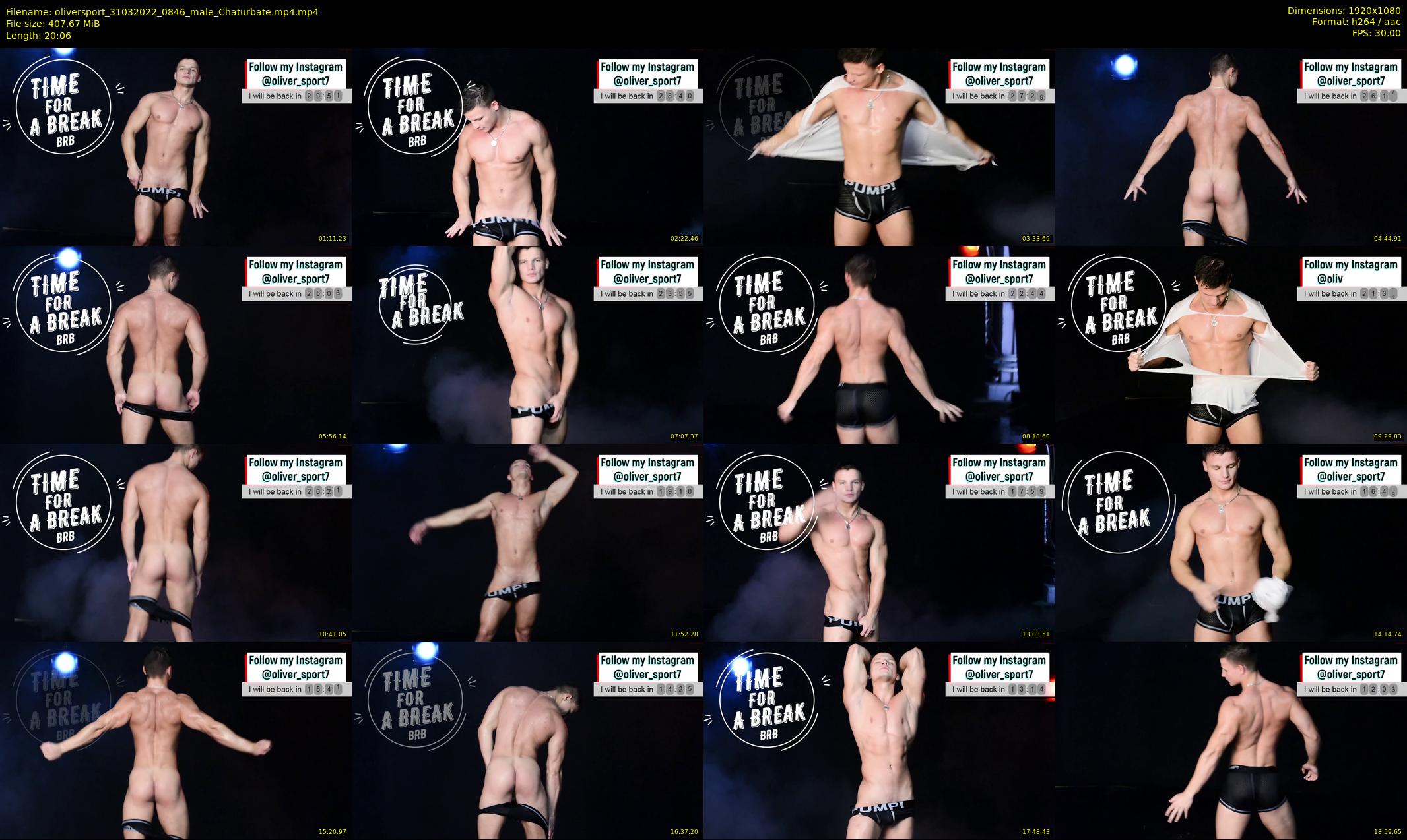oliversport — 21 minute Chaturbate male cam show recording, 1080p, Mar 31, 2022