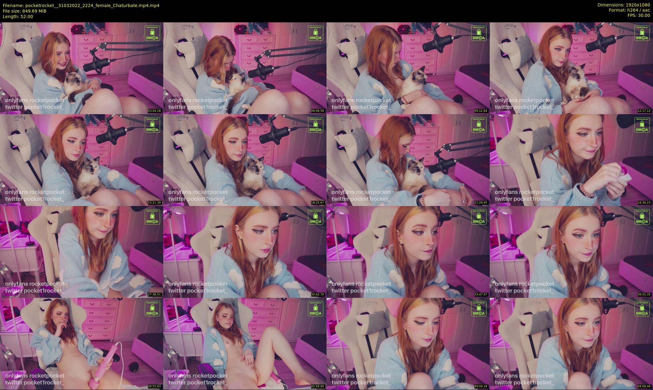 pocketrocket_ — 52 minute Chaturbate female cam show recording, 1080p, Mar 31, 2022
