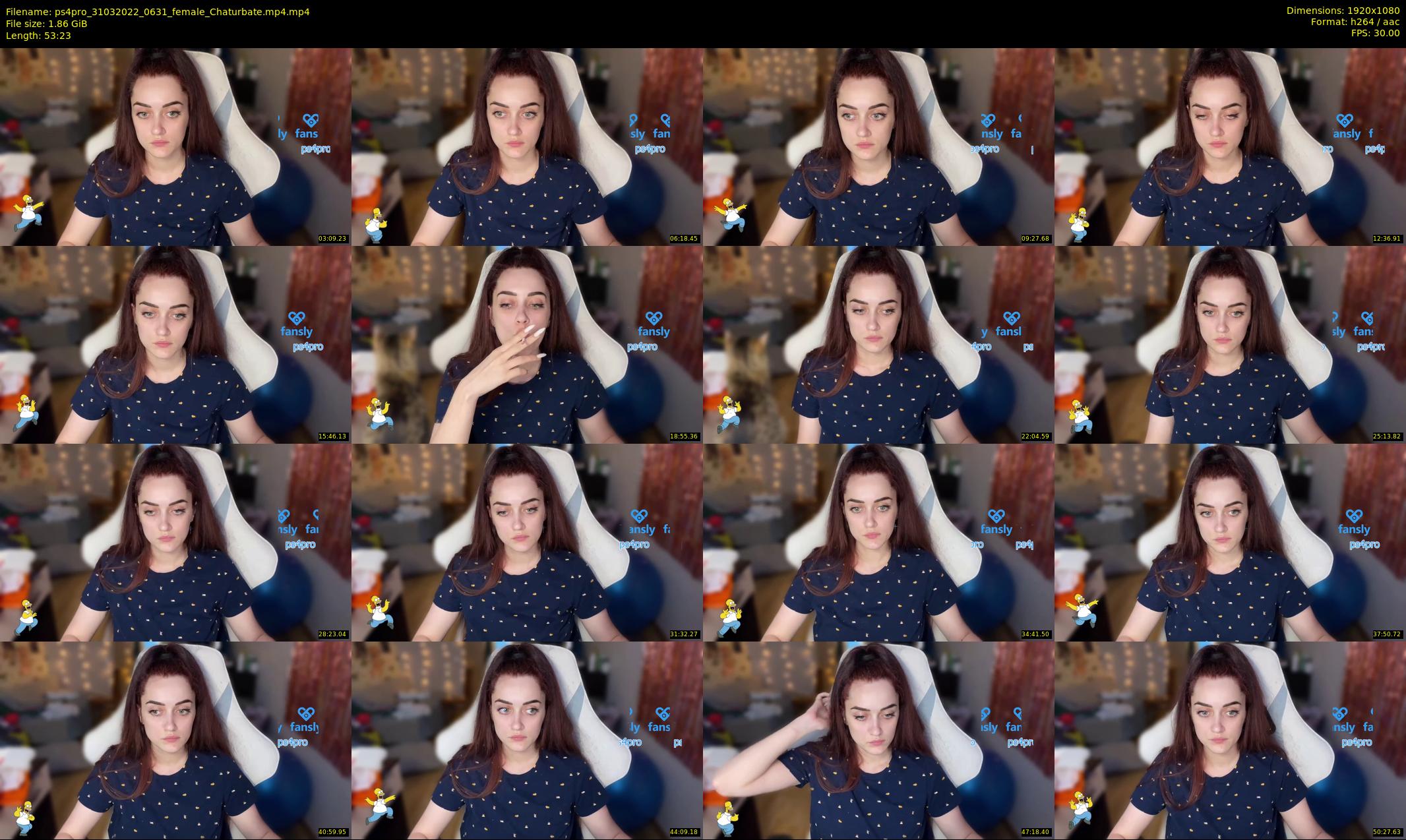 ps4pro — 54 minute Chaturbate female cam show recording, 1080p, Mar 31, 2022