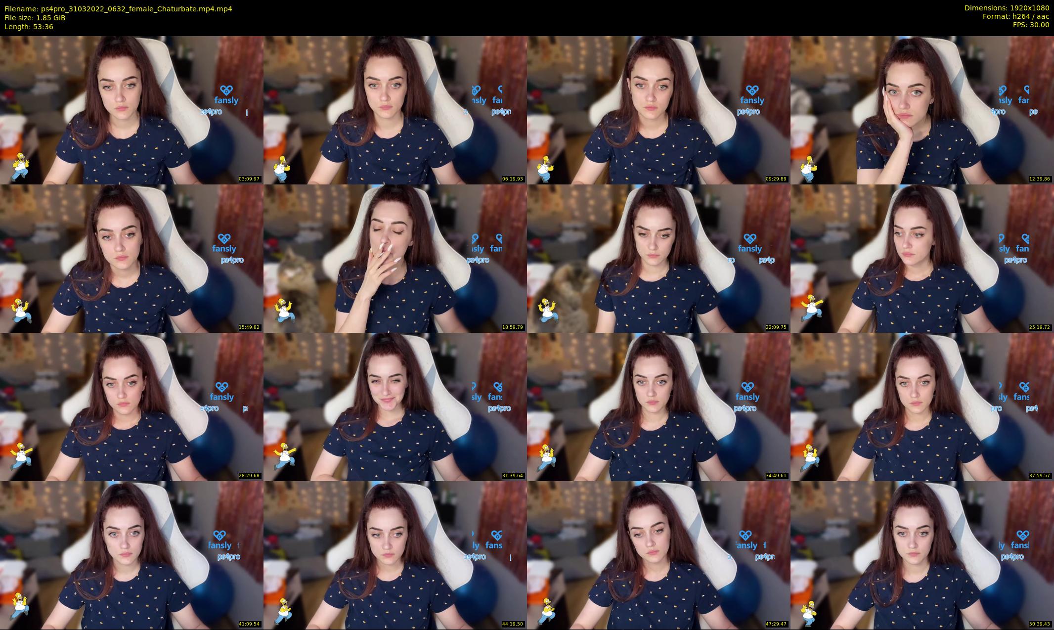 ps4pro — 54 minute Chaturbate female cam show recording, 1080p, Mar 31, 2022