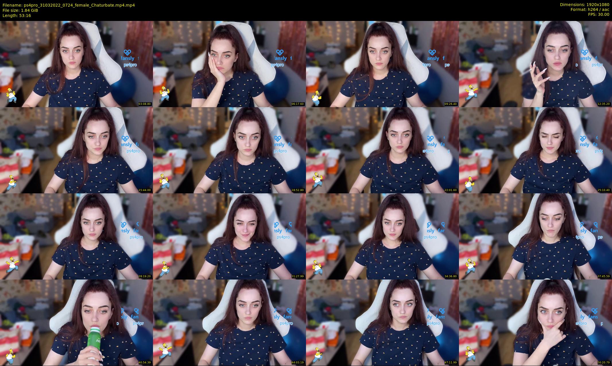 ps4pro — 54 minute Chaturbate female cam show recording, 1080p, Mar 31, 2022