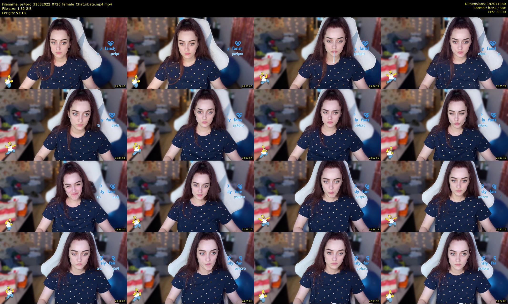 ps4pro — 54 minute Chaturbate female cam show recording, 1080p, Mar 31, 2022