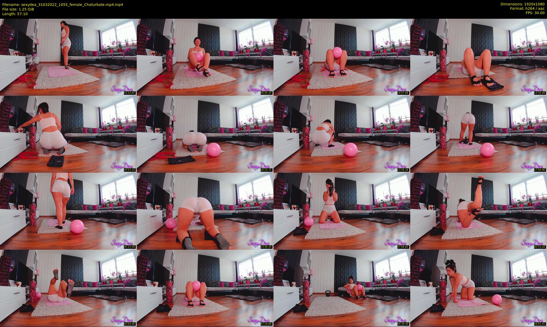 sexydea — 58 minute Chaturbate female cam show recording, 1080p, Mar 31, 2022