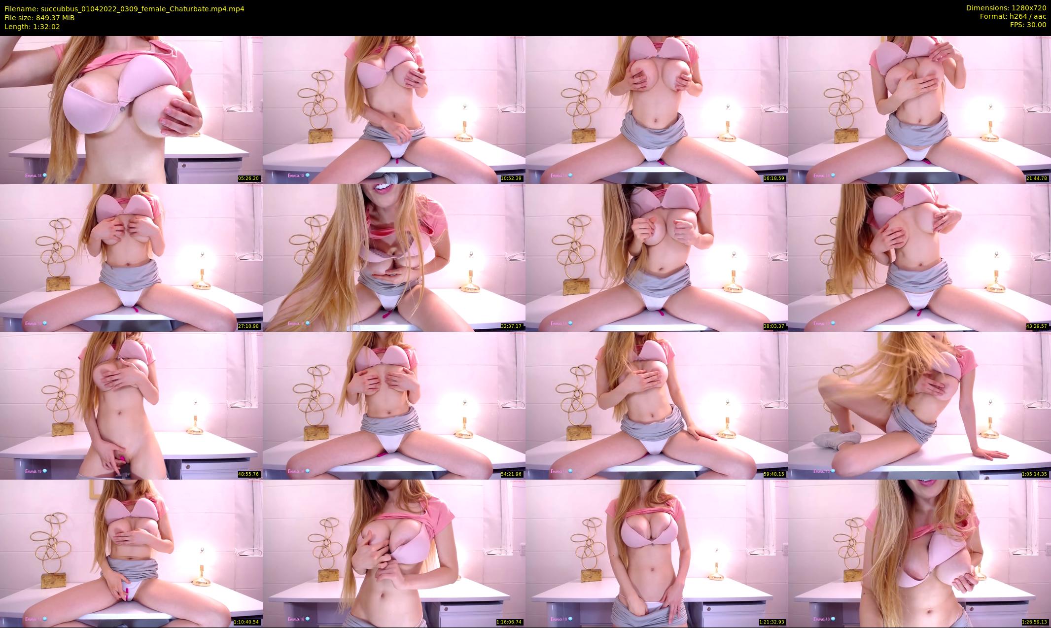 succubbus — 93 minute Chaturbate female cam show recording, 720p, Apr 1, 2022