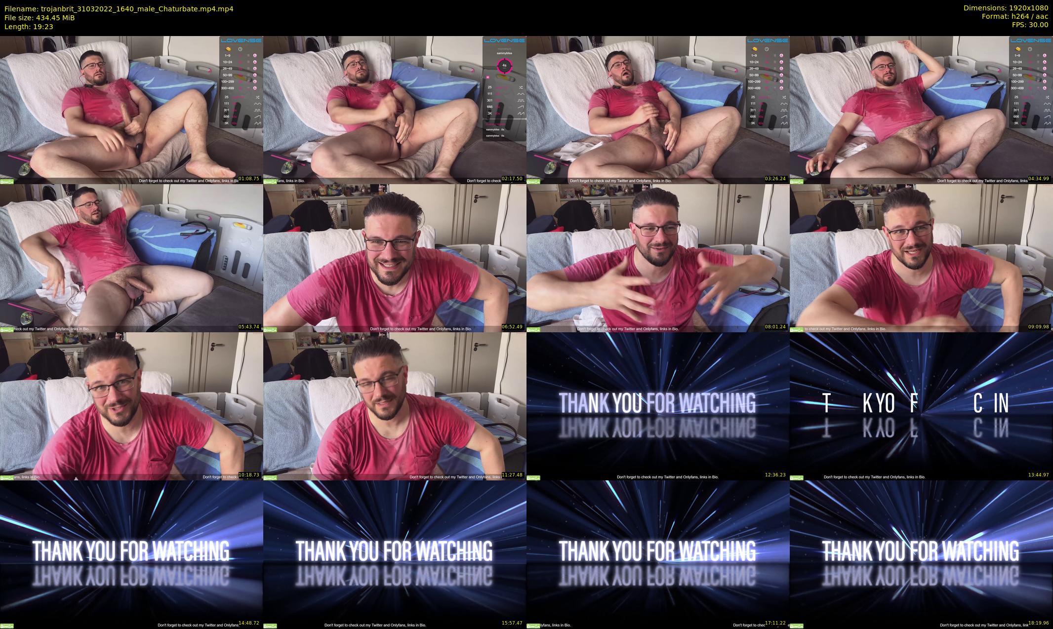 trojanbrit — 20 minute Chaturbate male cam show recording, 1080p, Mar 31, 2022