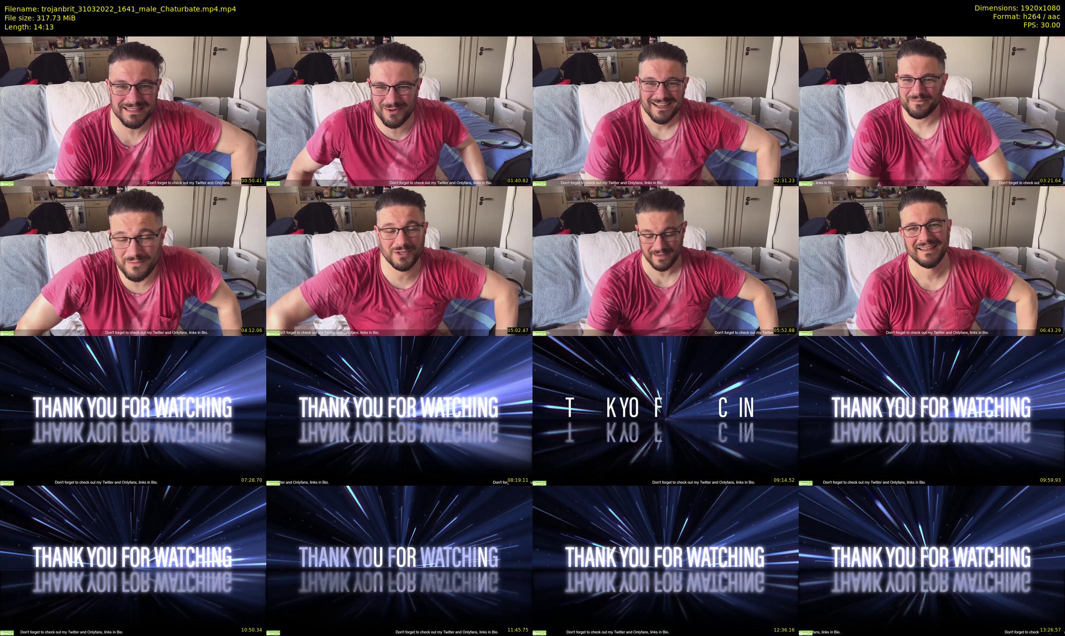 trojanbrit — 15 minute Chaturbate male cam show recording, 1080p, Mar 31, 2022