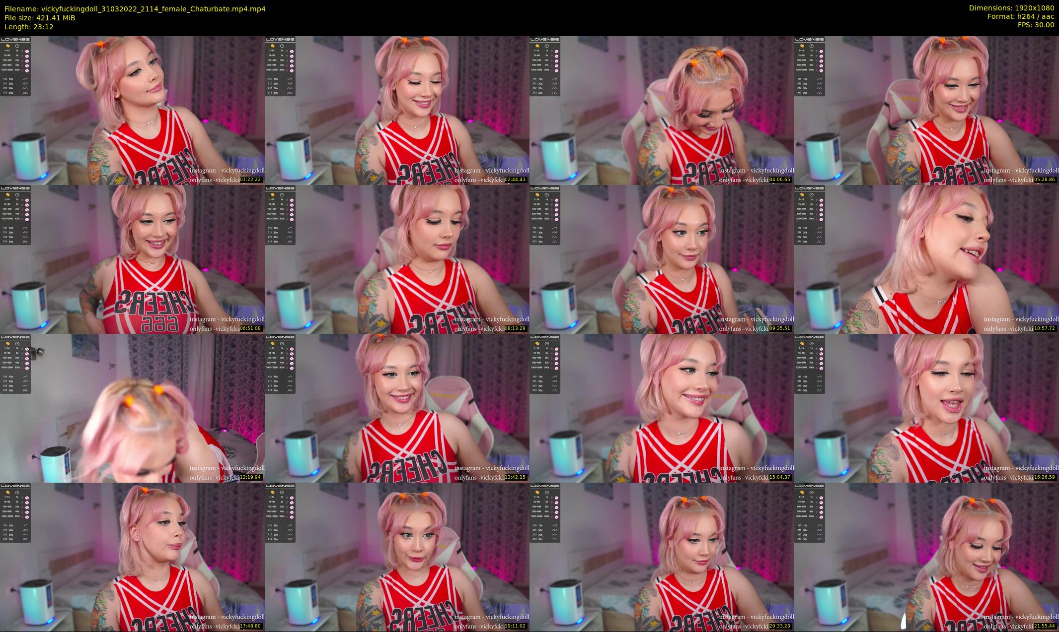 vickyfuckingdoll — 24 minute Chaturbate female cam show recording, 1080p, Mar 31, 2022
