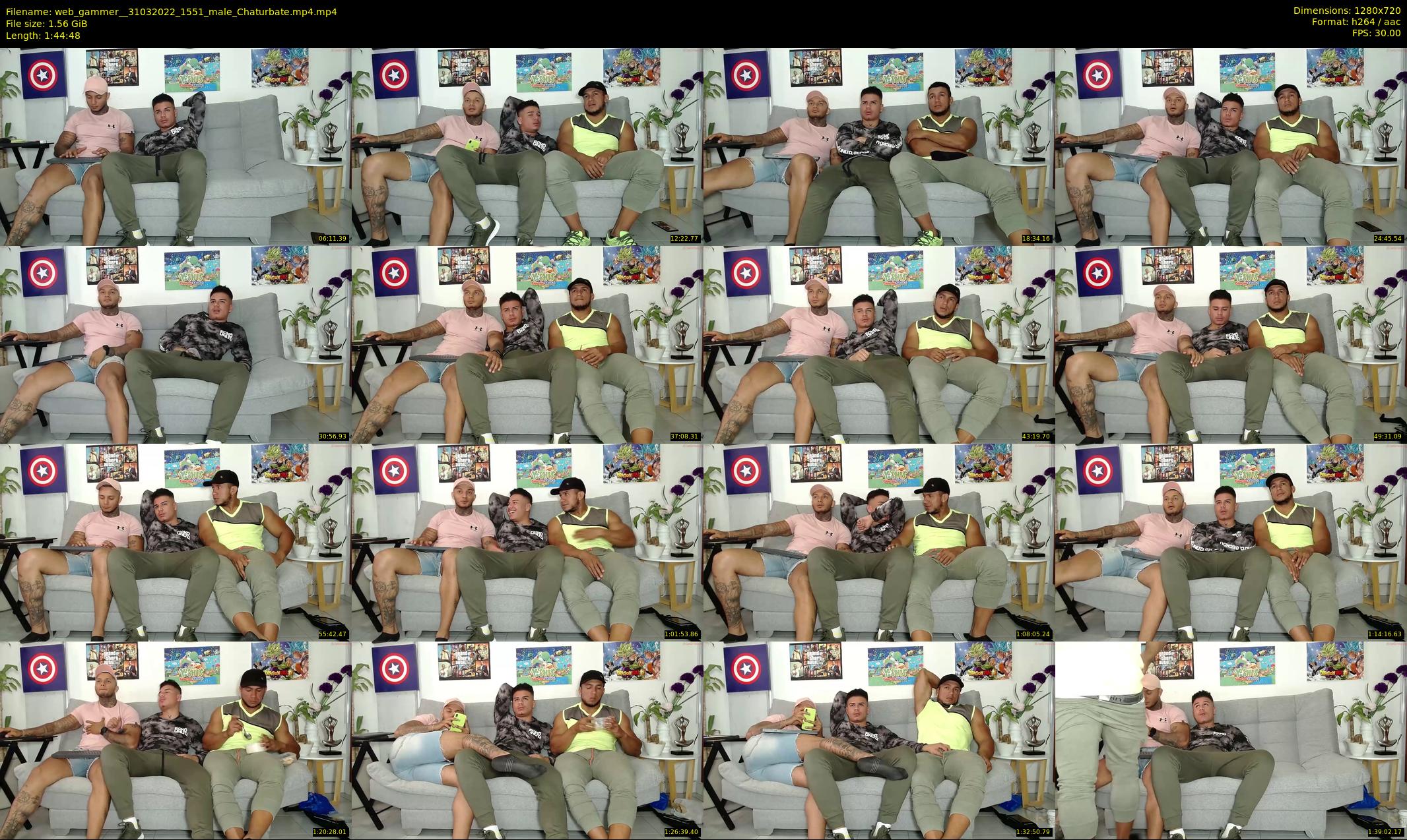 web_gammer_ — 105 minute Chaturbate male cam show recording, 720p, Mar 31, 2022