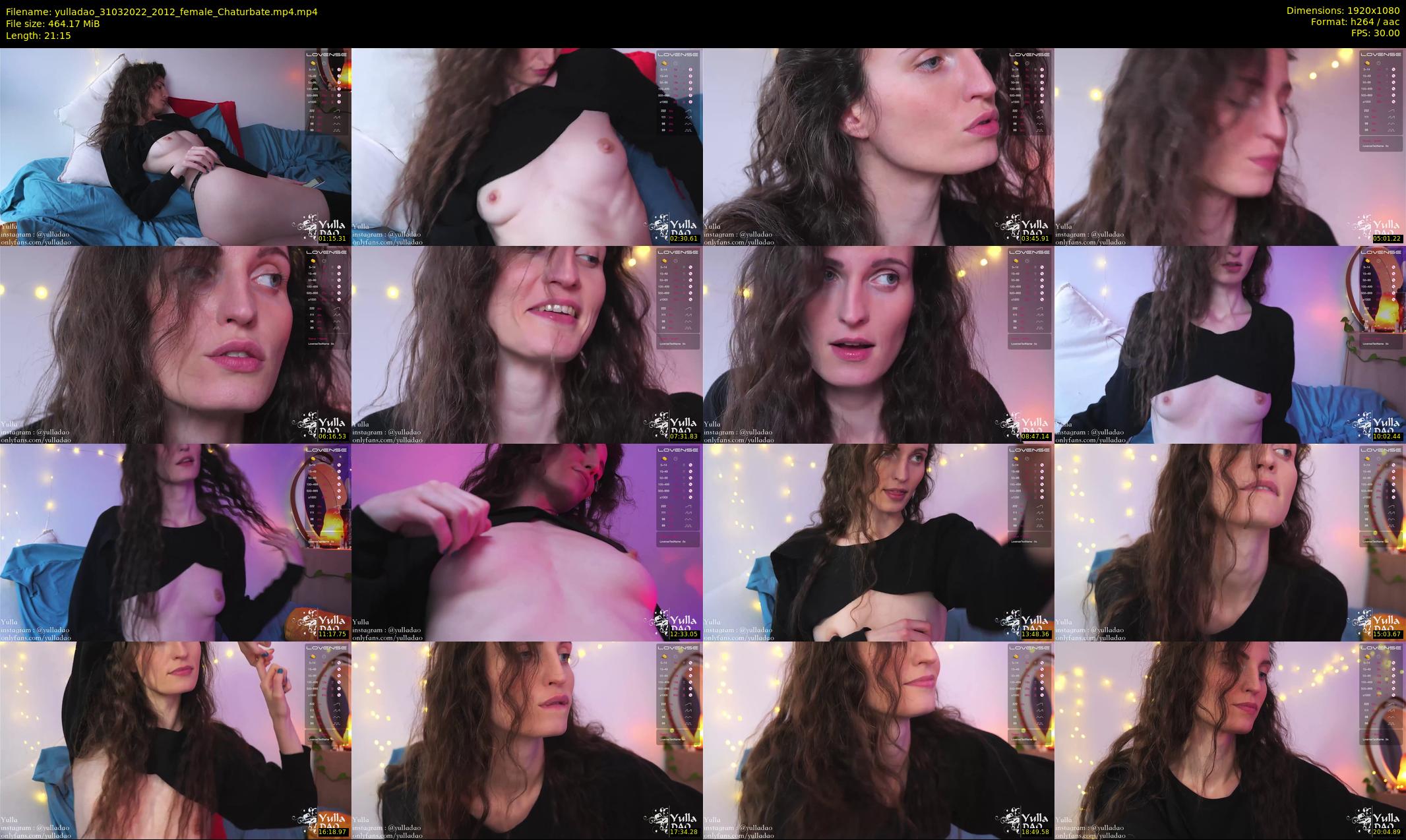 yulladao — 22 minute Chaturbate female cam show recording, 1080p, Mar 31, 2022