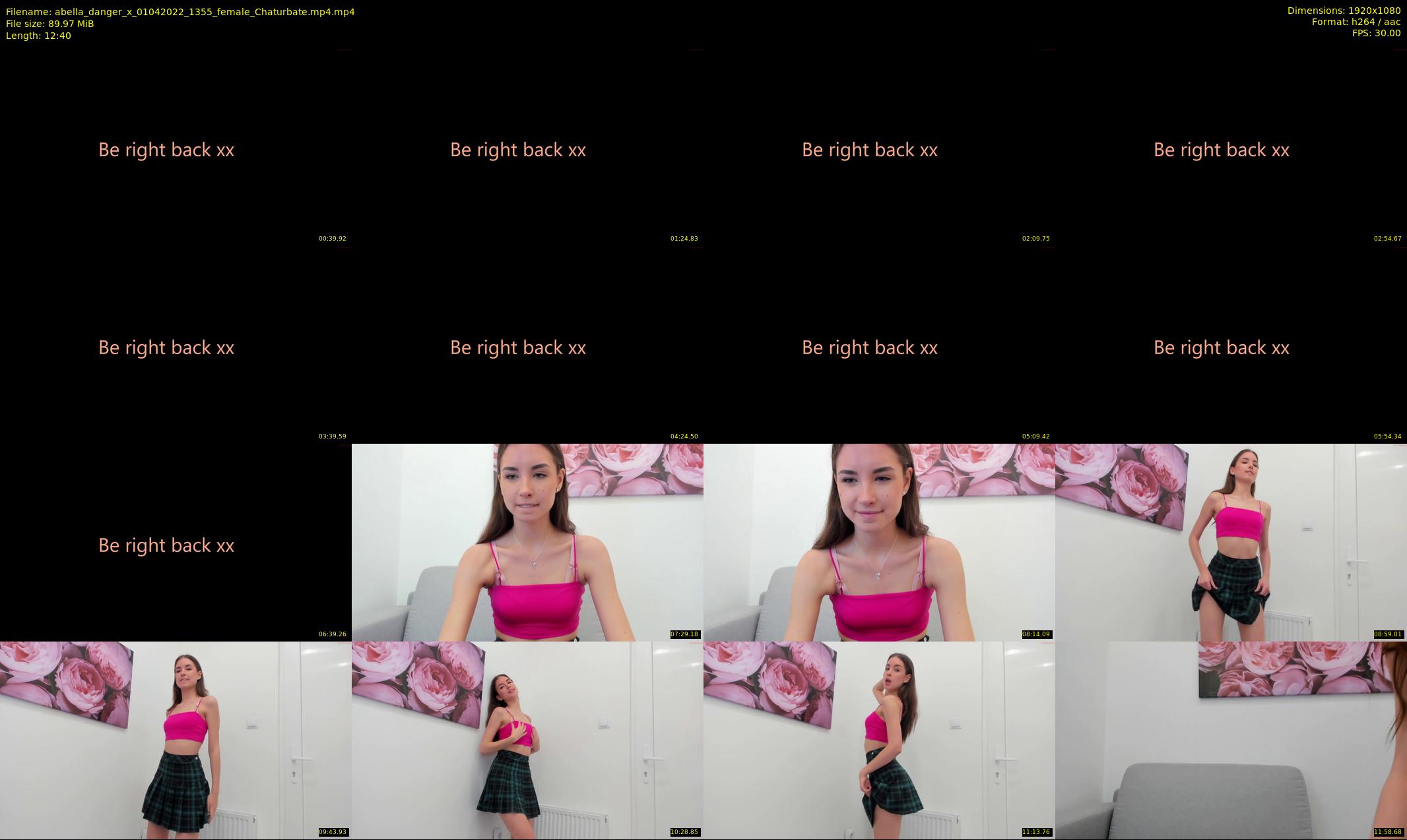 abella_danger_x — 13 minute Chaturbate female cam show recording, 1080p, Apr 1, 2022