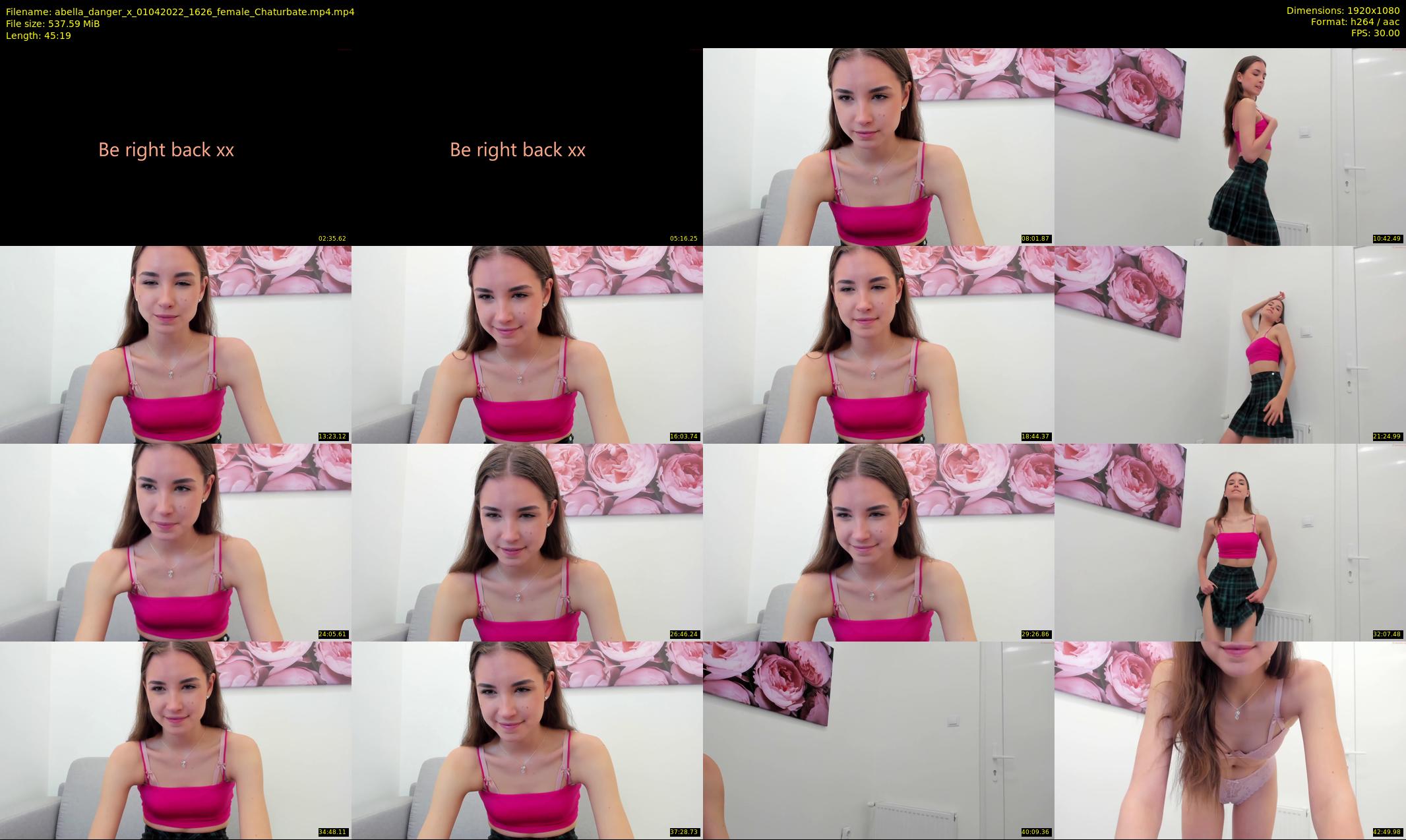 abella_danger_x — 46 minute Chaturbate female cam show recording, 1080p, Apr 1, 2022