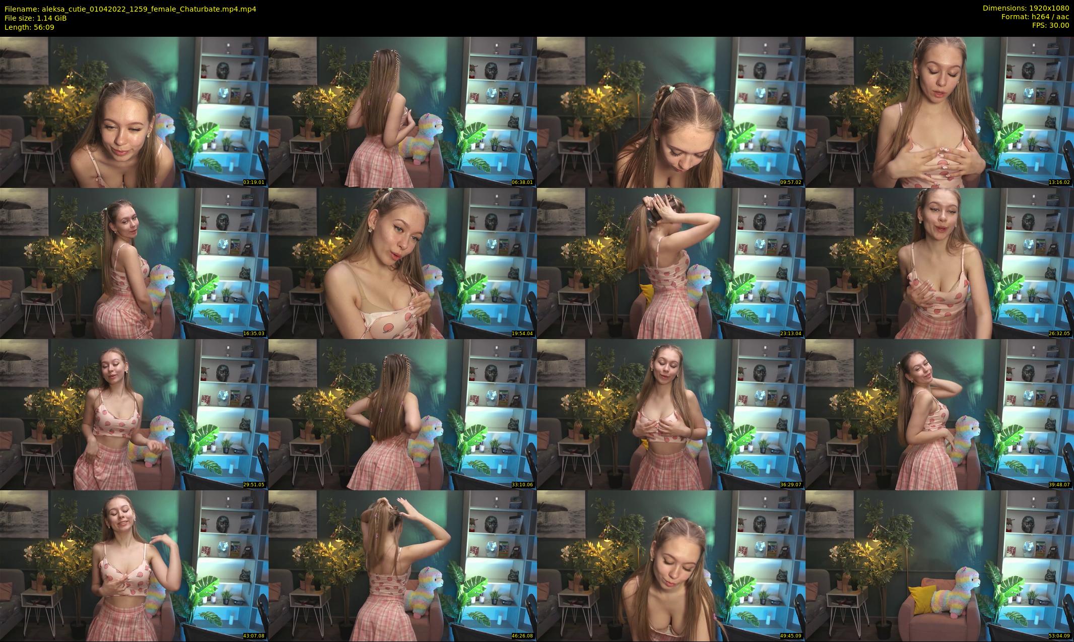 aleksa_cutie — 57 minute Chaturbate female cam show recording, 1080p, Apr 1, 2022