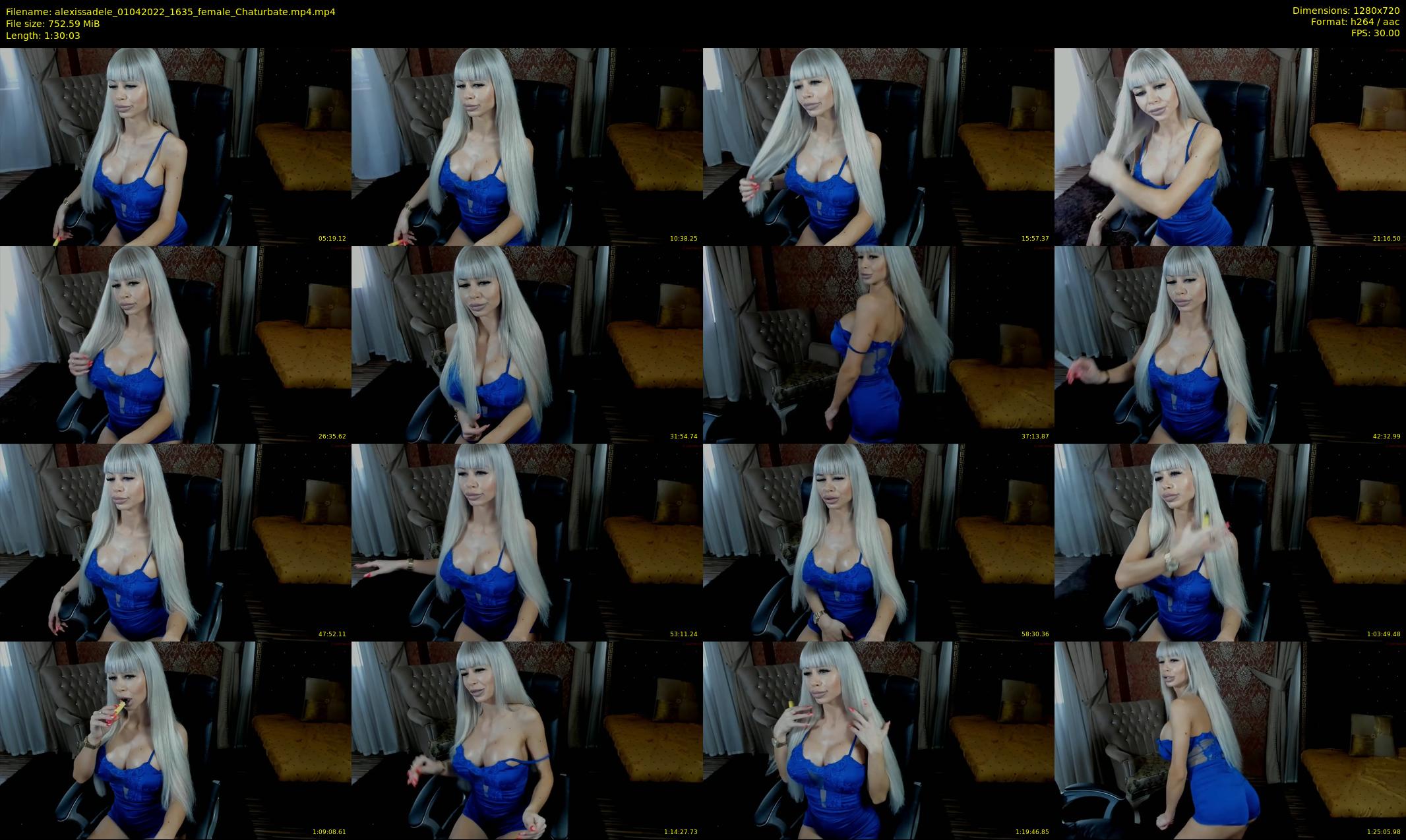 alexissadele — 91 minute Chaturbate female cam show recording, 720p, Apr 1, 2022