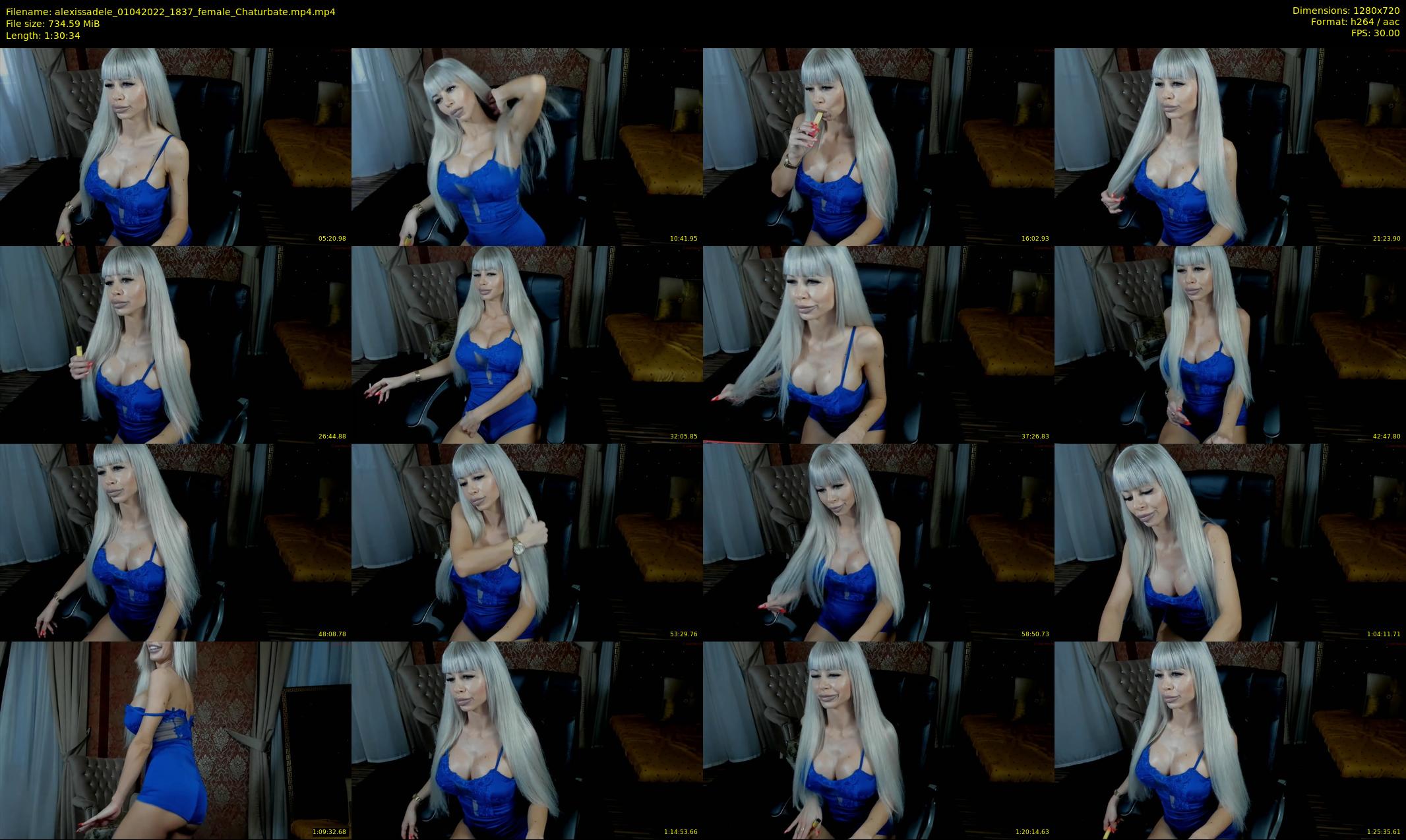 alexissadele — 91 minute Chaturbate female cam show recording, 720p, Apr 1, 2022