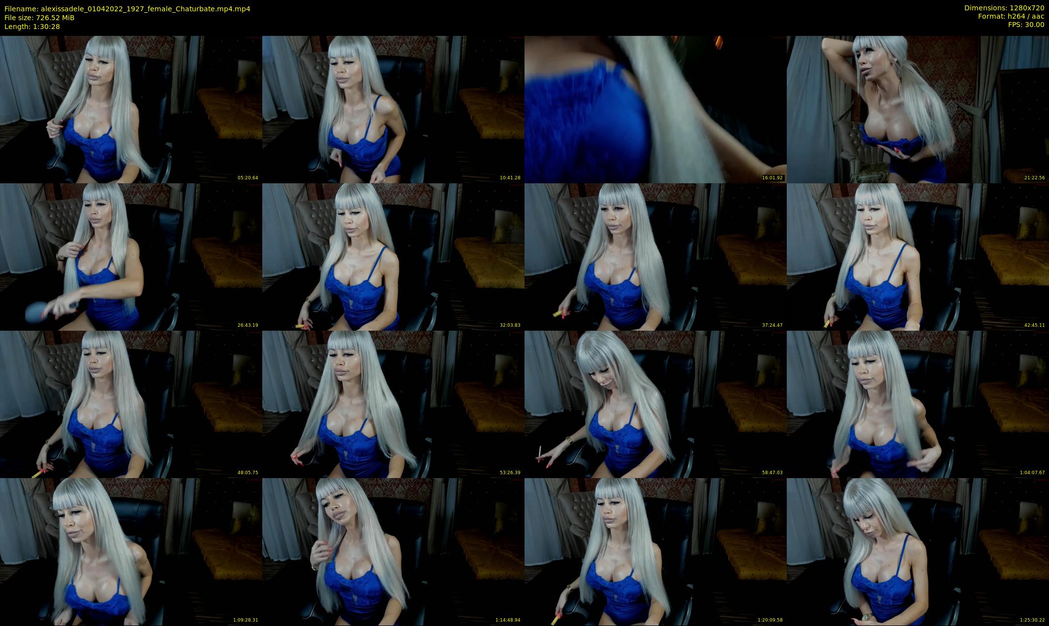 alexissadele — 91 minute Chaturbate female cam show recording, 720p, Apr 1, 2022