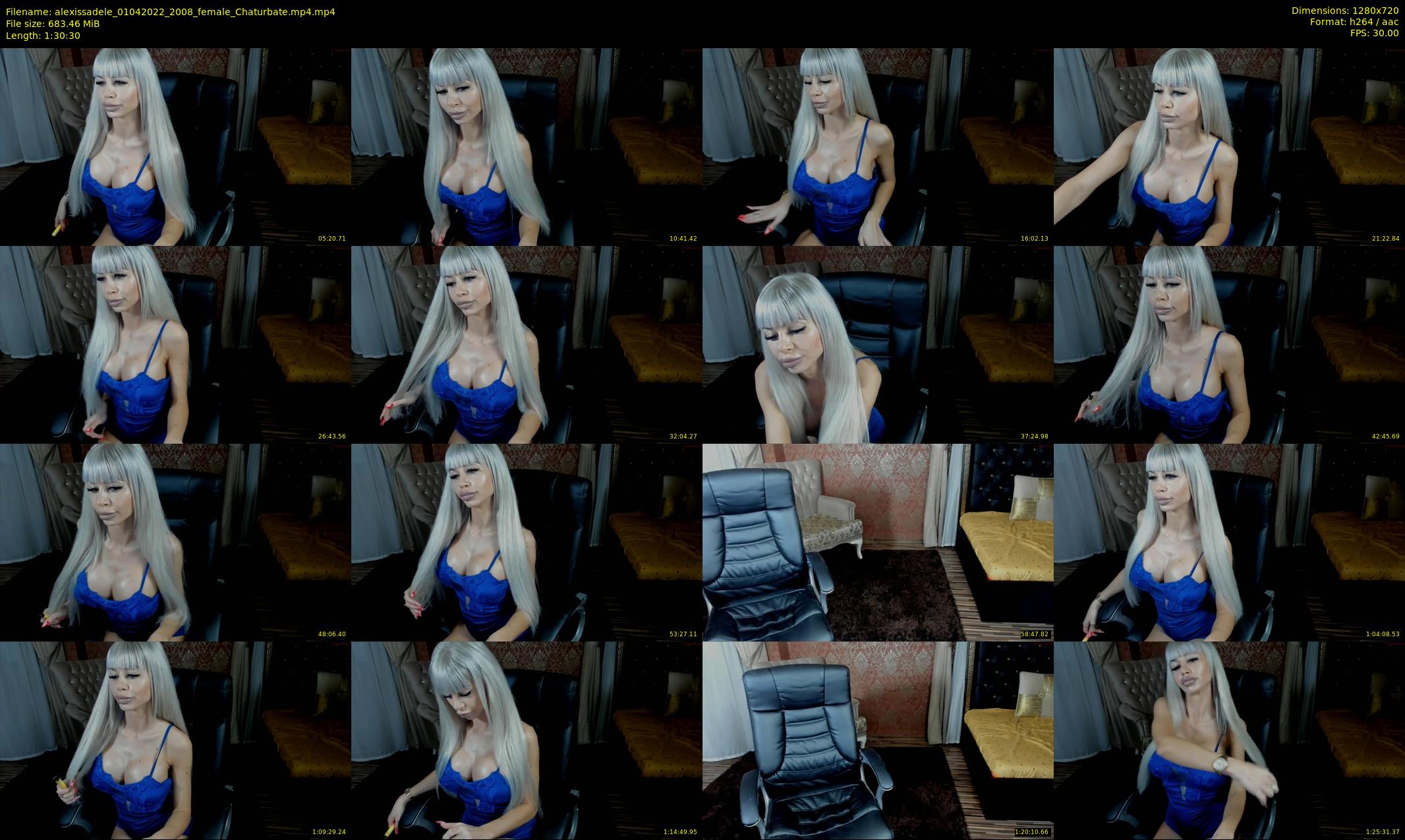 alexissadele — 91 minute Chaturbate female cam show recording, 720p, Apr 1, 2022