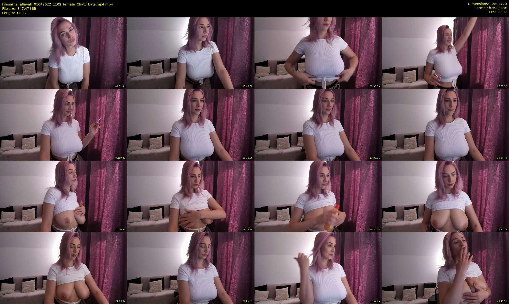allayah — 32 minute Chaturbate female cam show recording, 720p, Apr 1, 2022