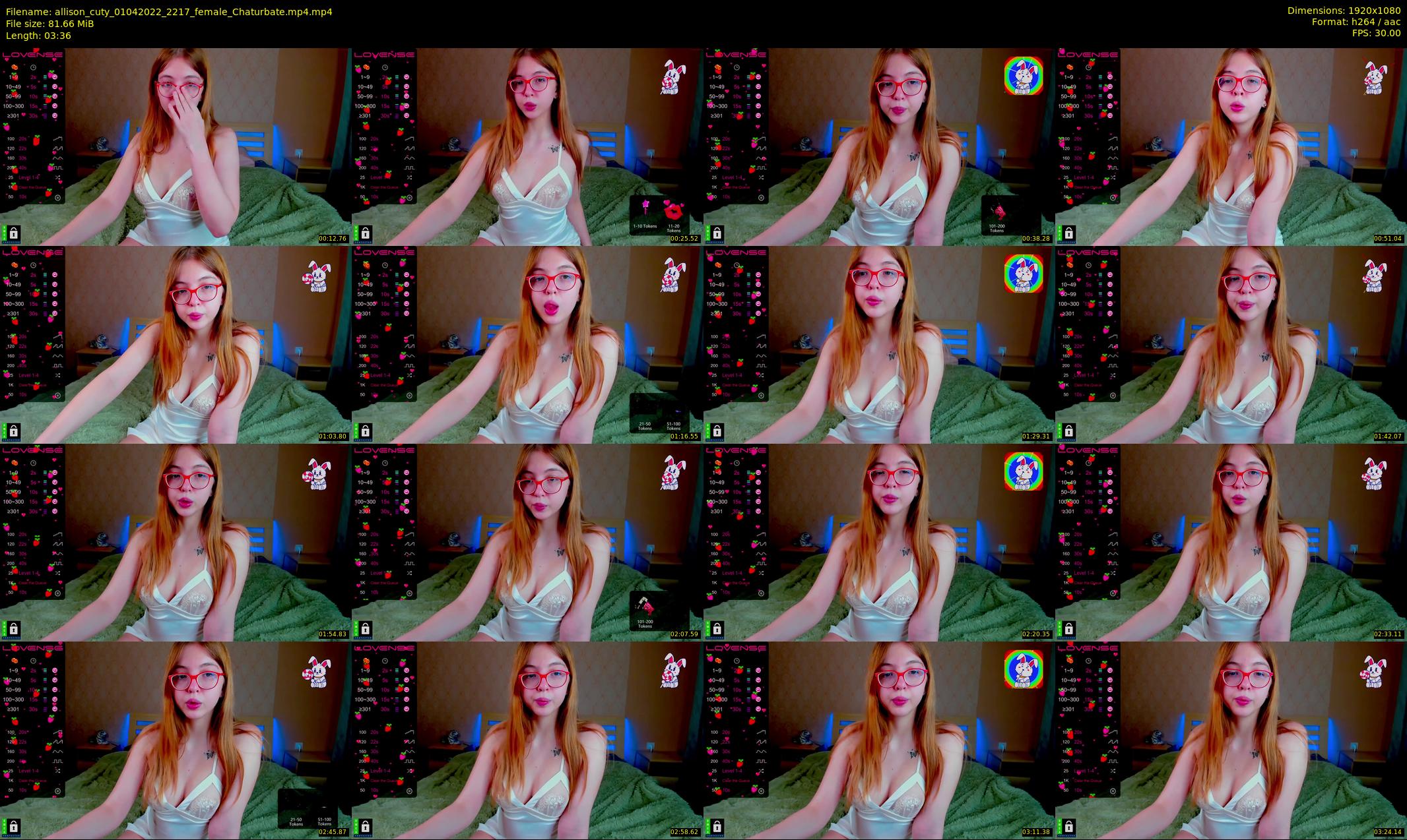 allison_cuty — 4 minute Chaturbate female cam show recording, 1080p, Apr 1, 2022